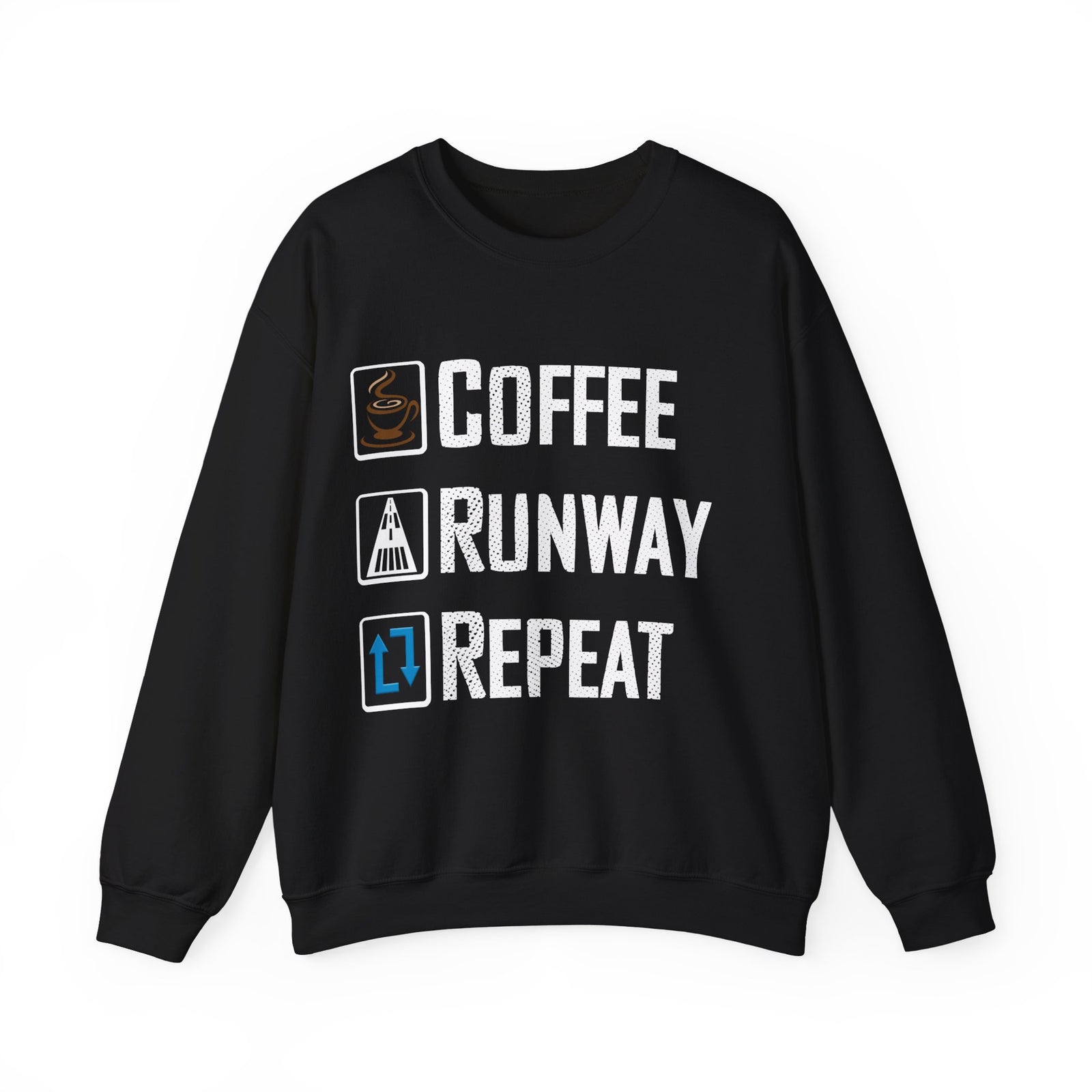 Coffee Runway Repeat - Crewneck Sweatshirt
