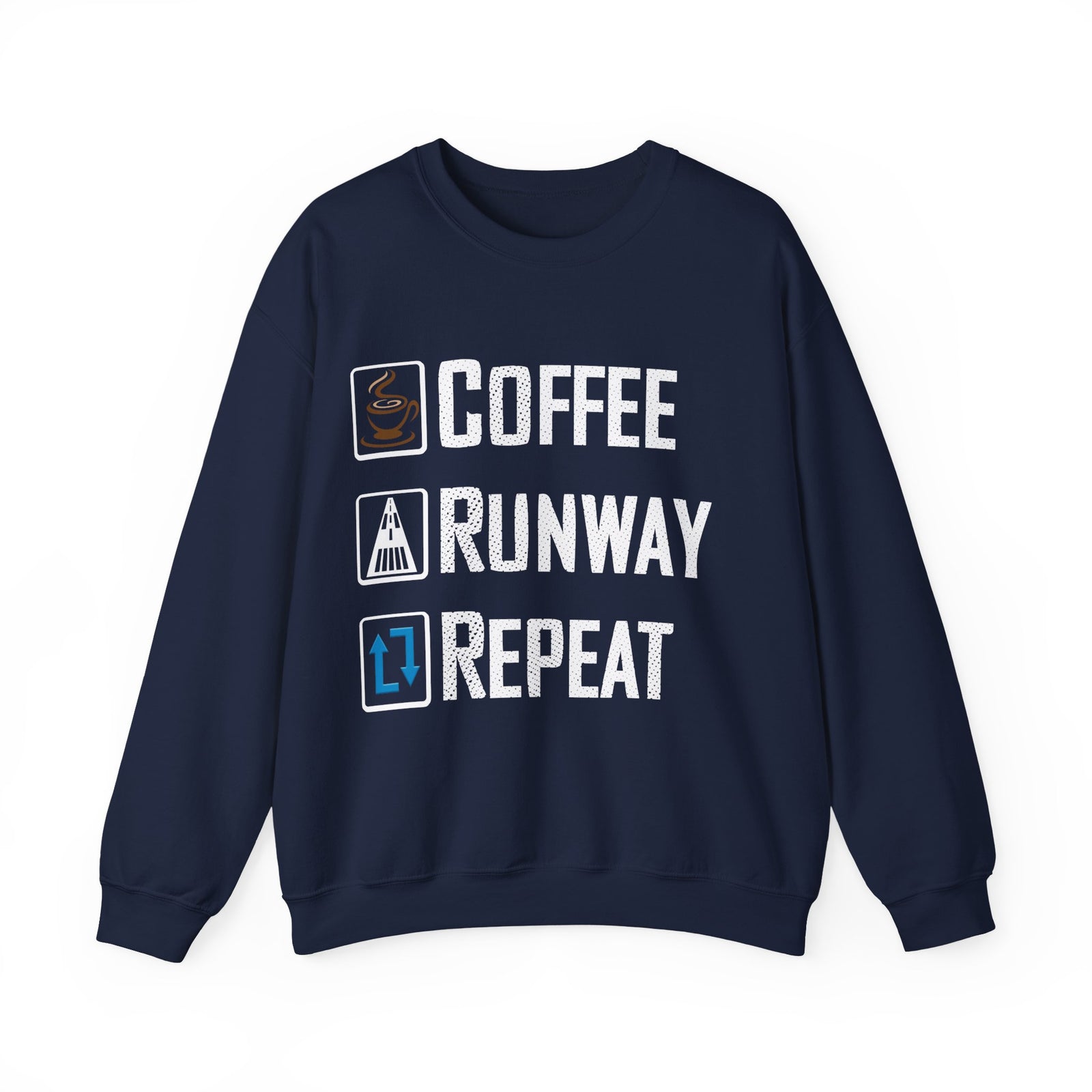 Coffee Runway Repeat - Crewneck Sweatshirt