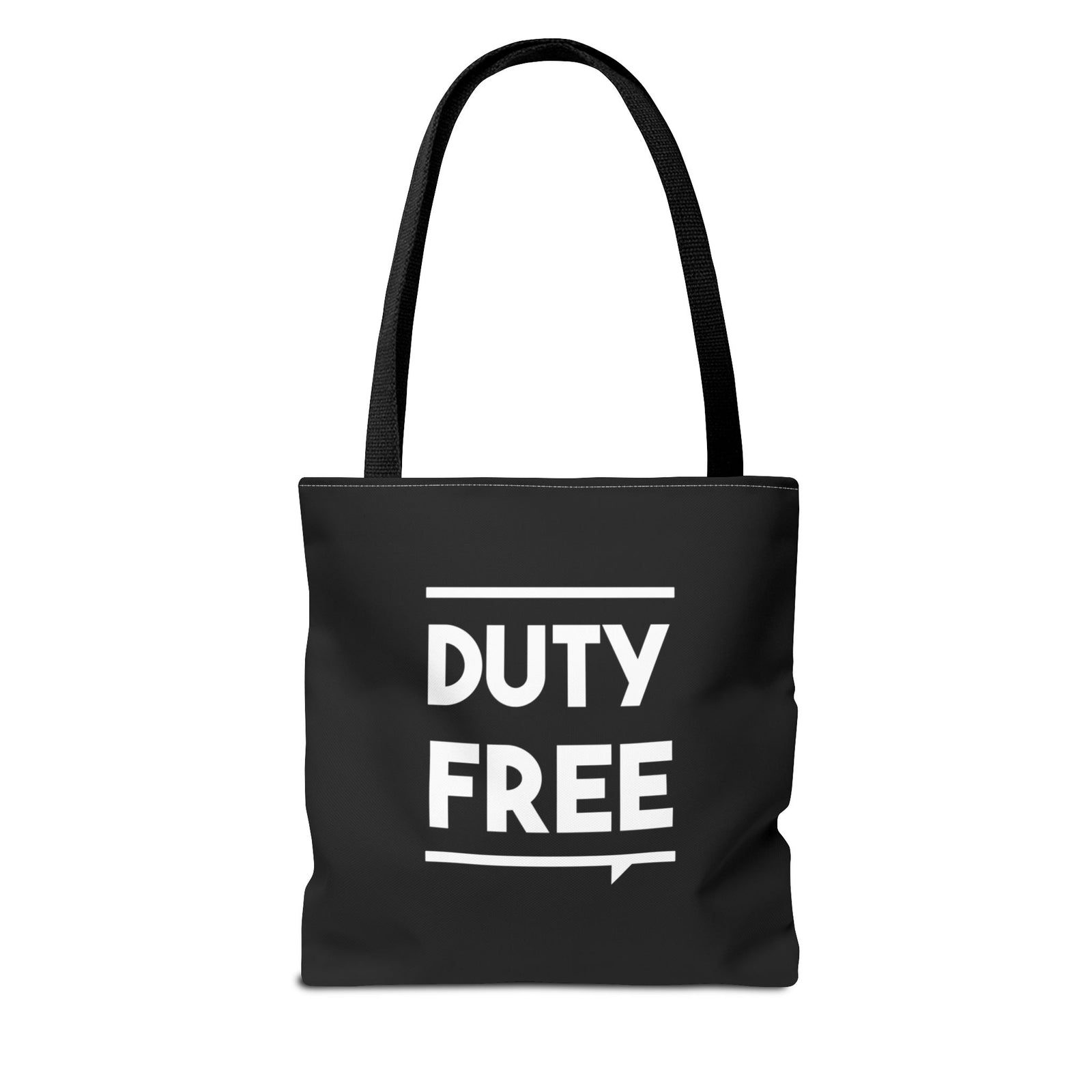 Duty Free Tote Bag — Printed Green Travel Tote