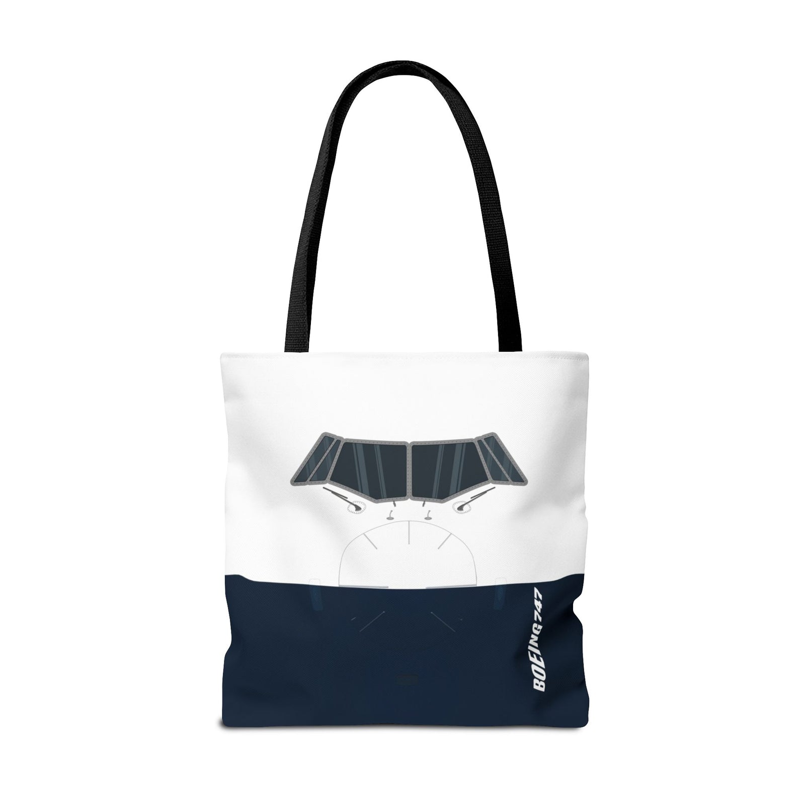 747 Tote Bag — Printed Green Travel Tote