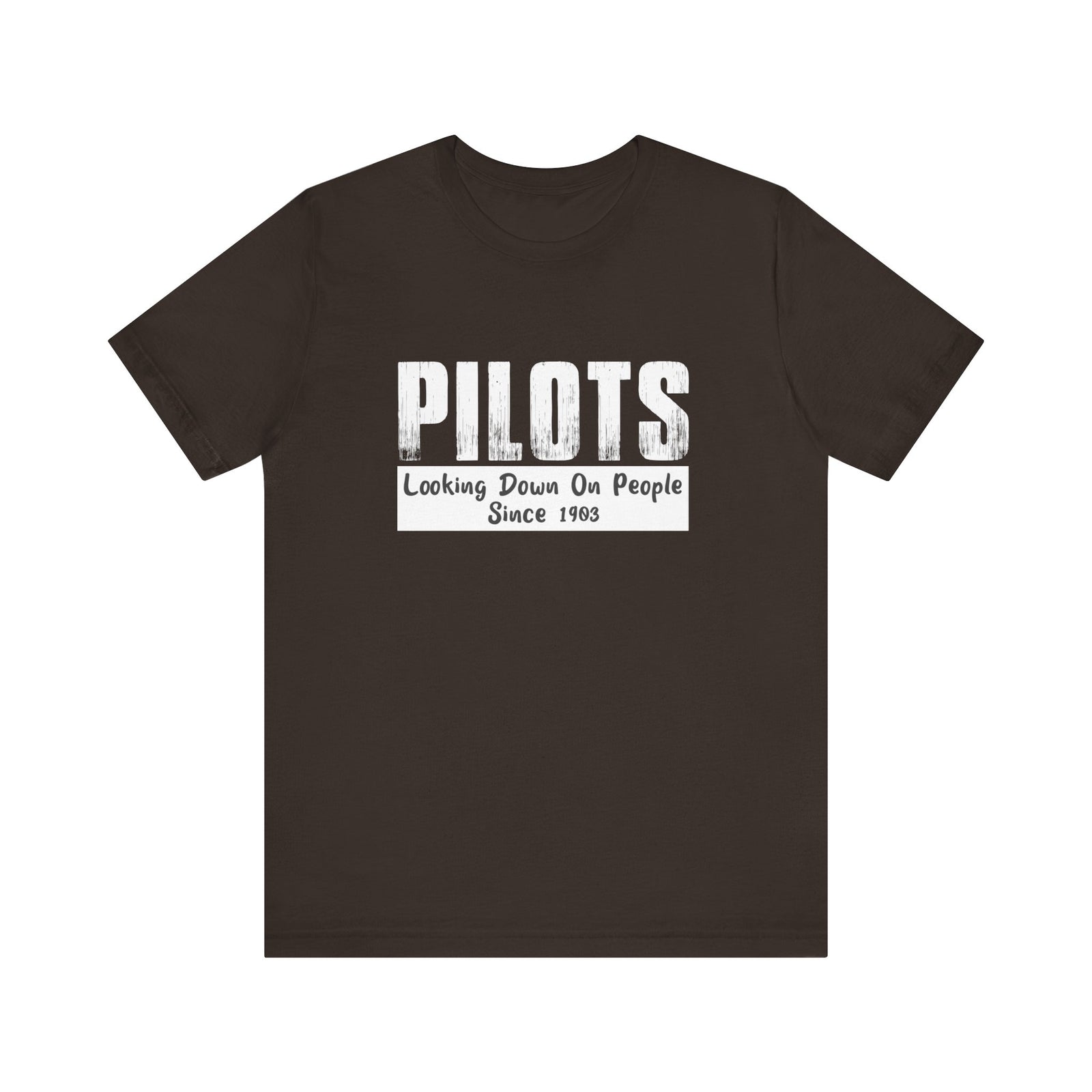 Pilots Looking Down On People Unisex Jersey Tee - Perfect for Aviation Enthusiasts