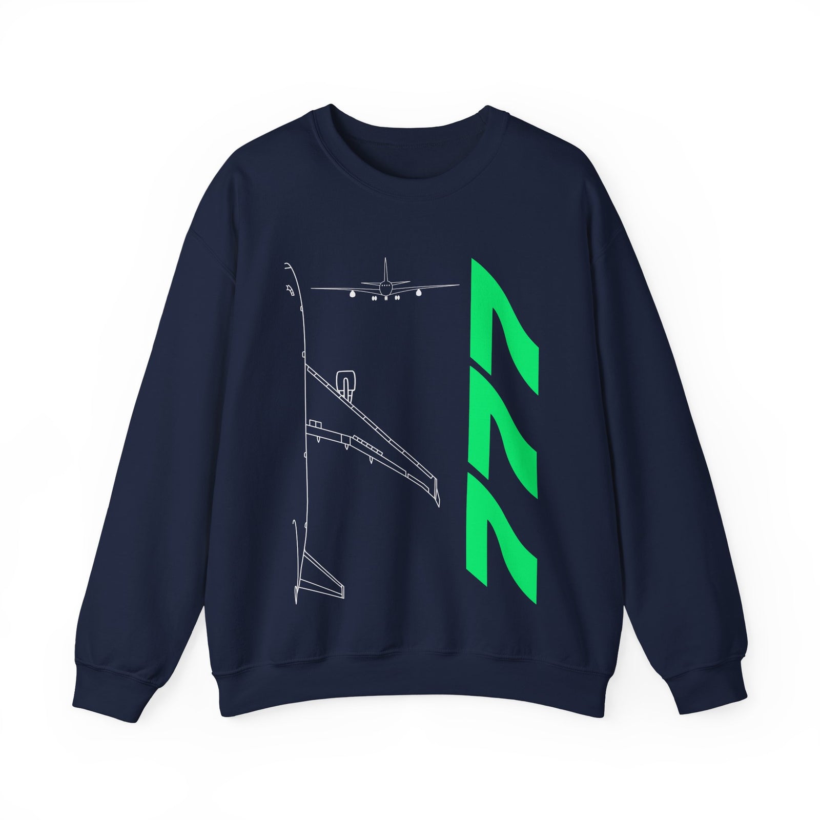 Boeing 777 Crewneck Sweatshirt - Travel Inspiring Cozy Apparel