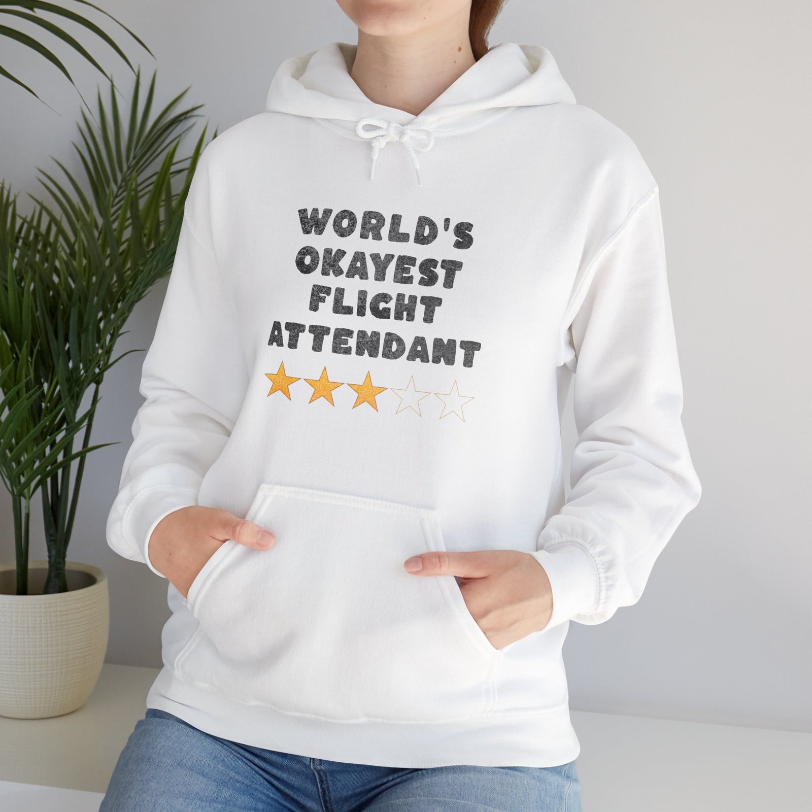 Worlds Okayest Flight Attendant - Pullover Hoodie