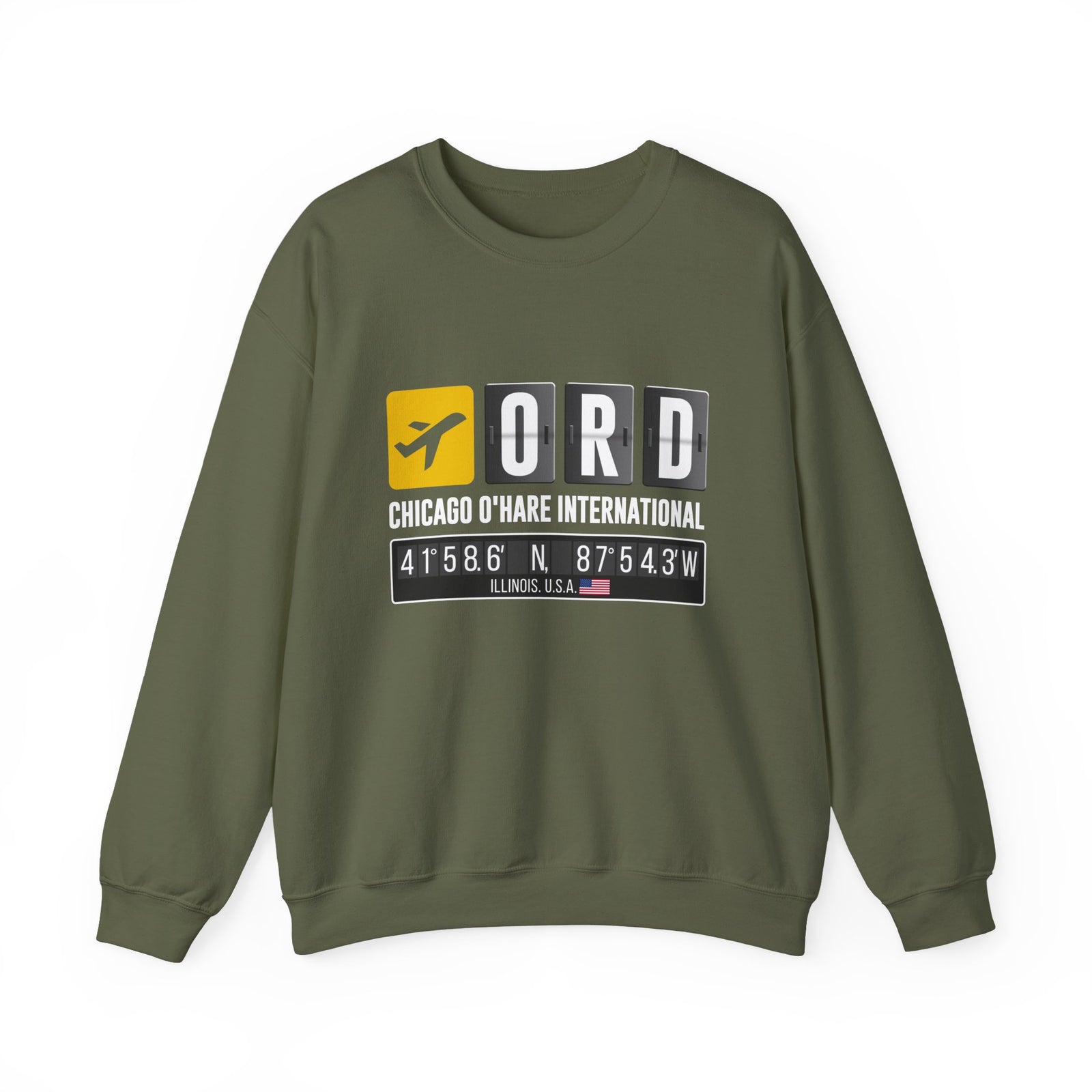 ORD Chicago O'Hare International Airport - Crewneck Sweatshirt