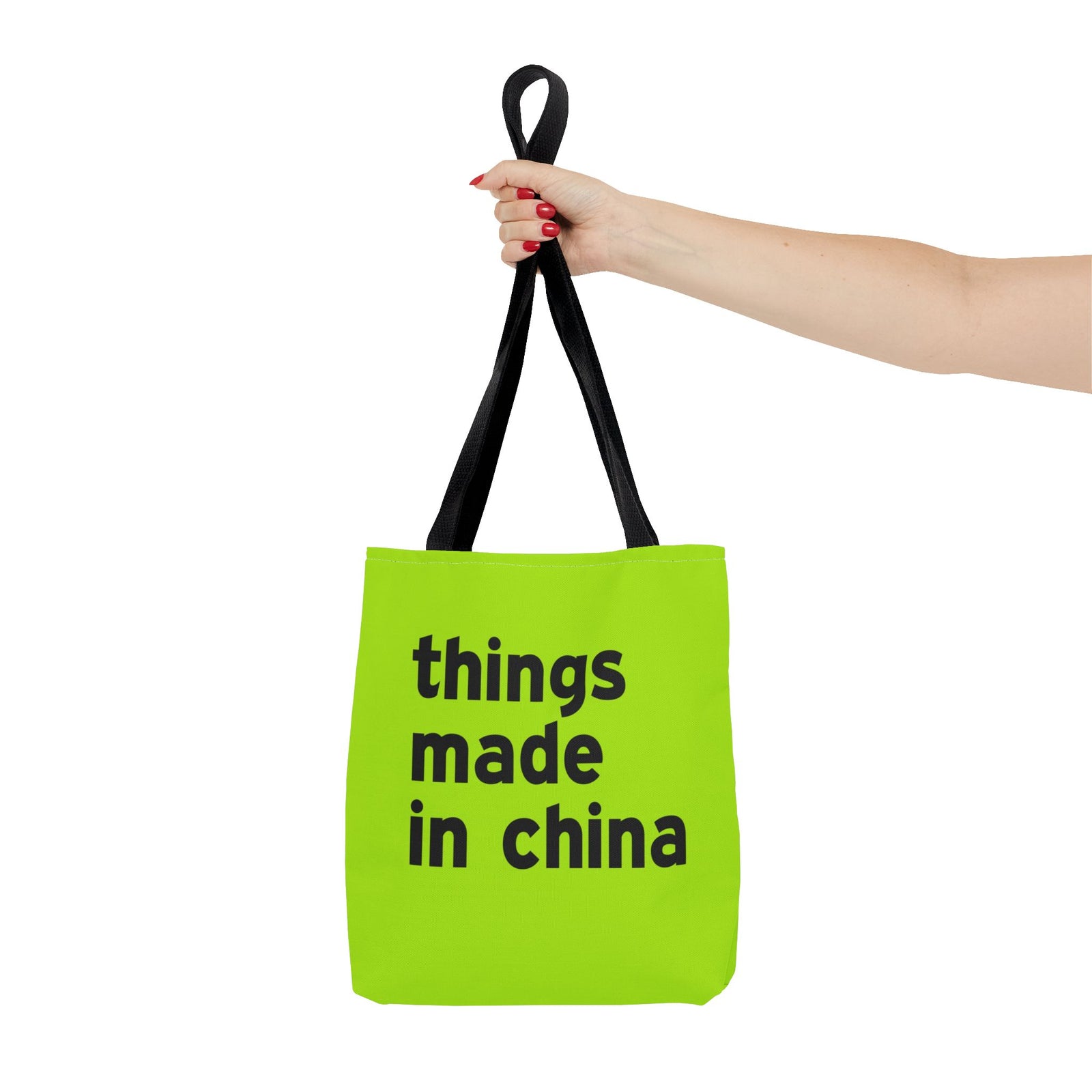 Things Made In China Tote Bag — Printed Green Travel Tote