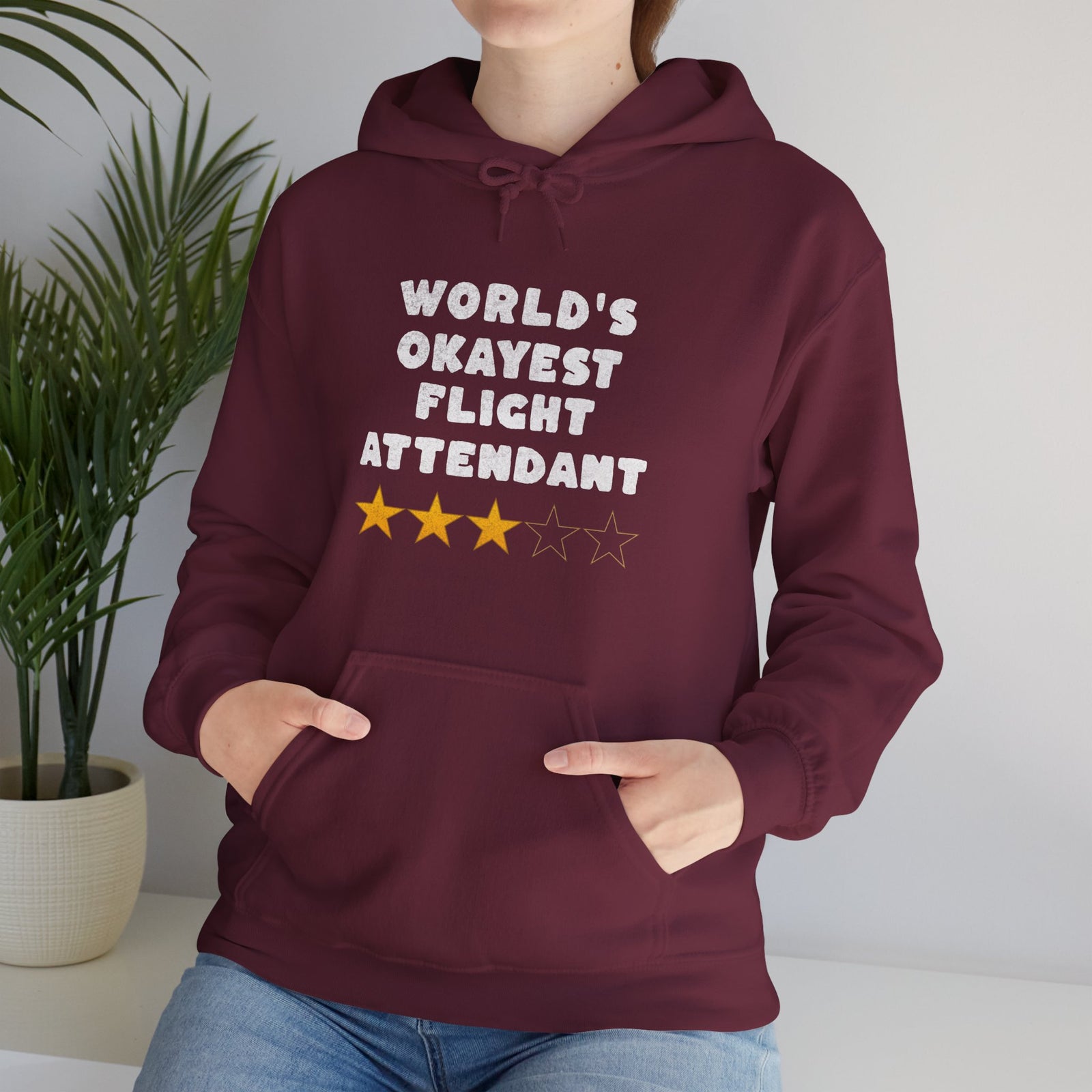 Worlds Okayest Flight Attendant - Pullover Hoodie