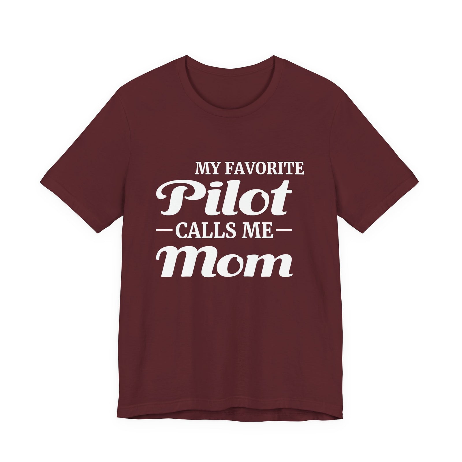 My Favorite Pilot Calls Me Mom Unisex Jersey Tee - Perfect for Aviation Enthusiasts