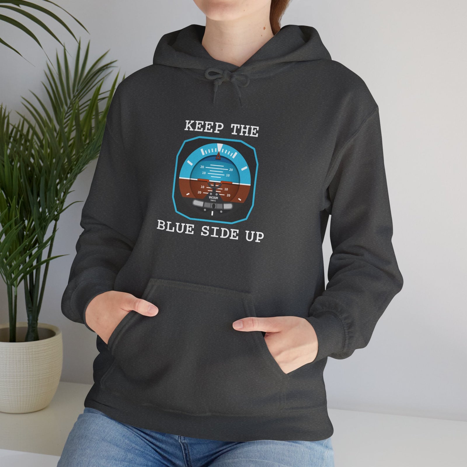 Keep The Blue Side Up - Unisex Pullover Hoodie