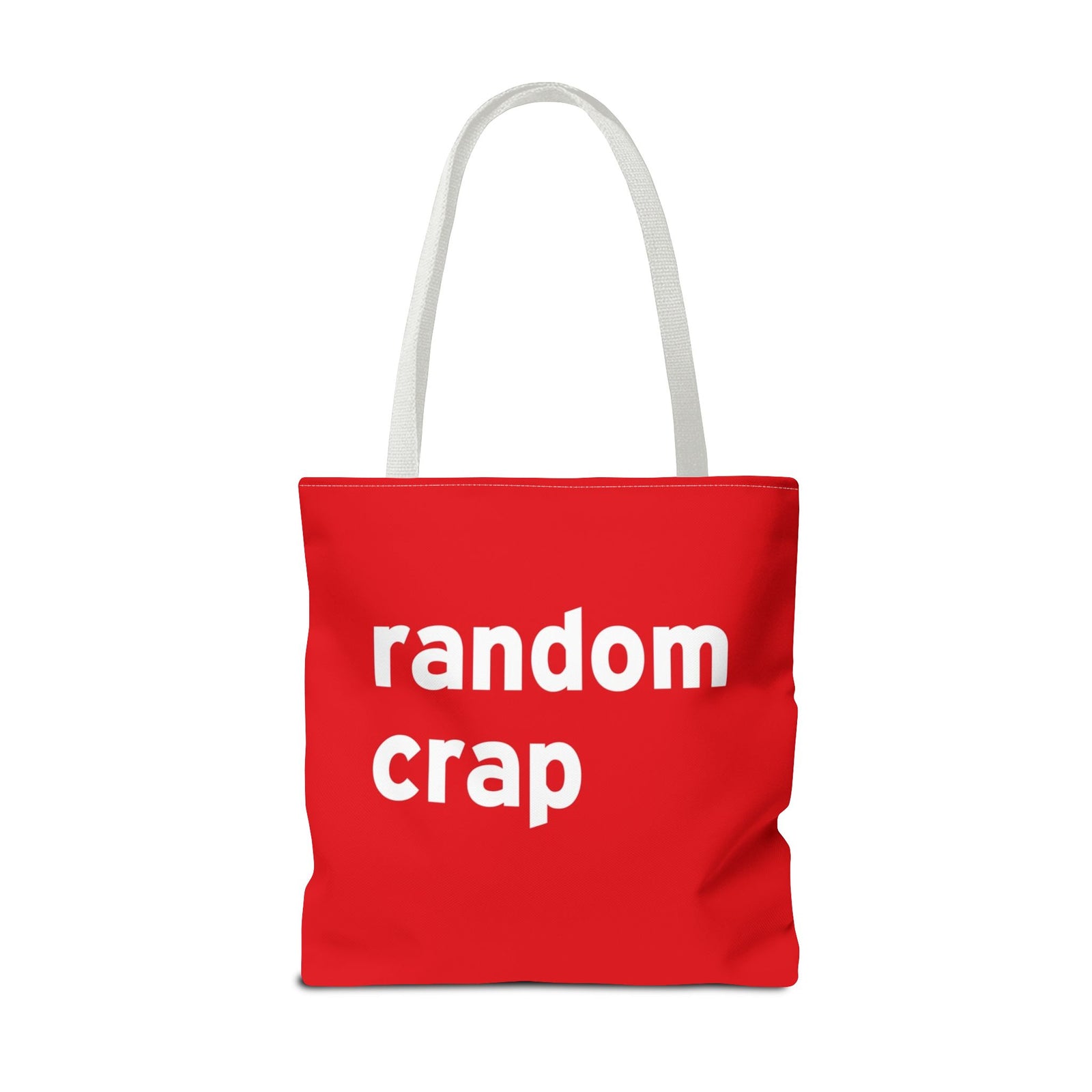 Random Crap Tote Bag — Printed Green Travel Tote