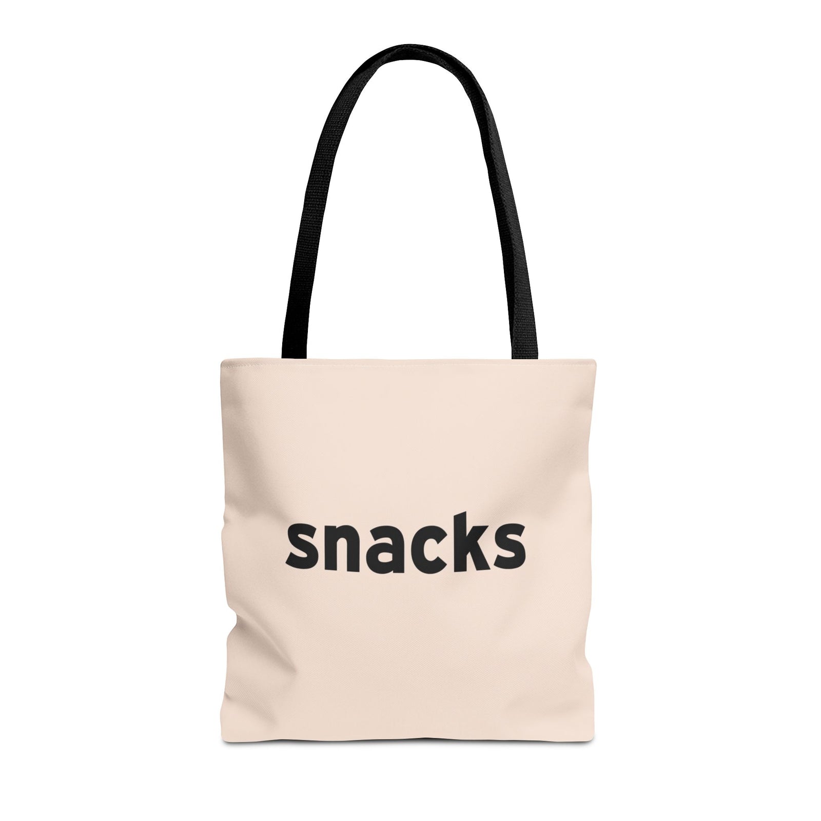Snacks Tote Bag — Printed Green Travel Tote