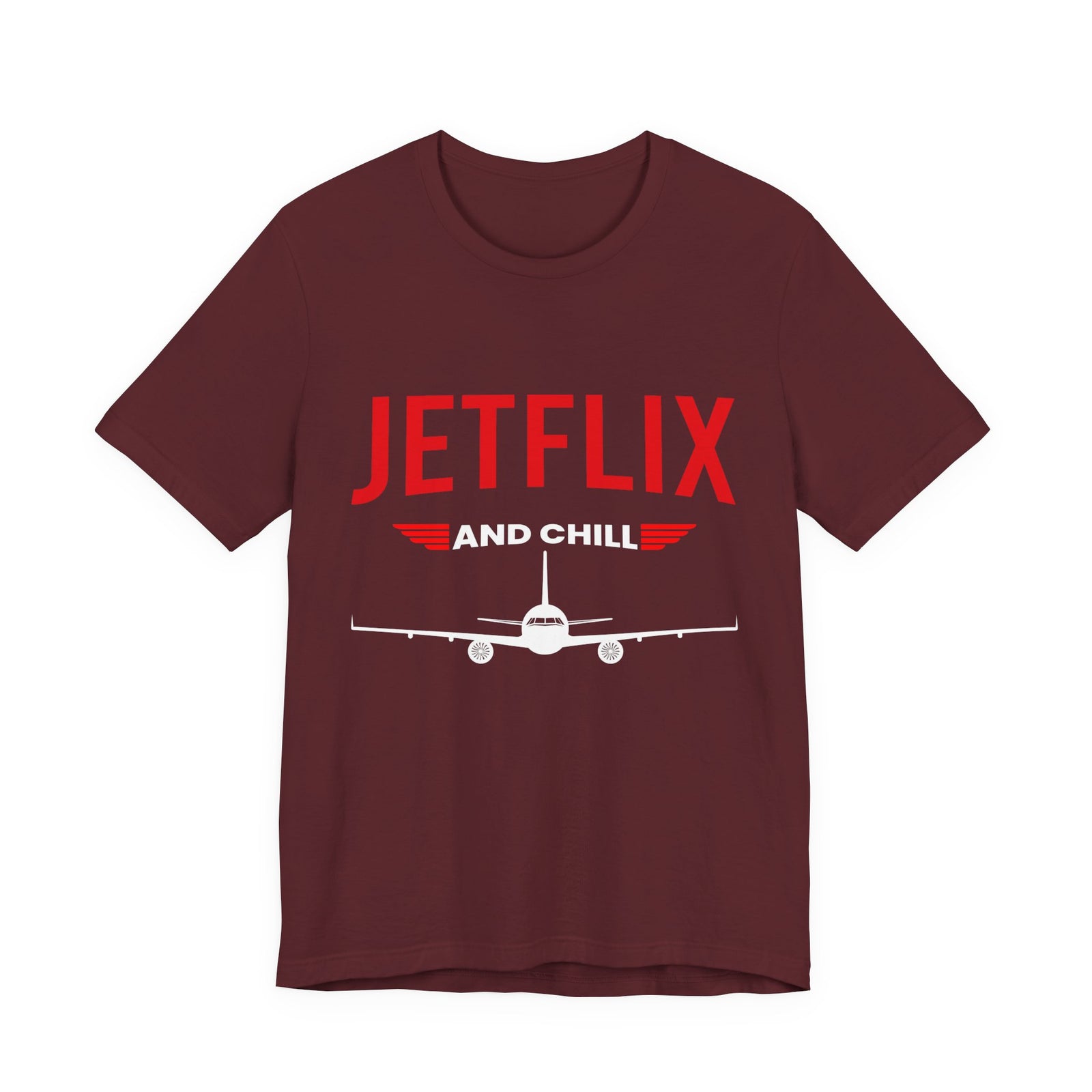Jetflix And Chill - Unisex Jersey Tee