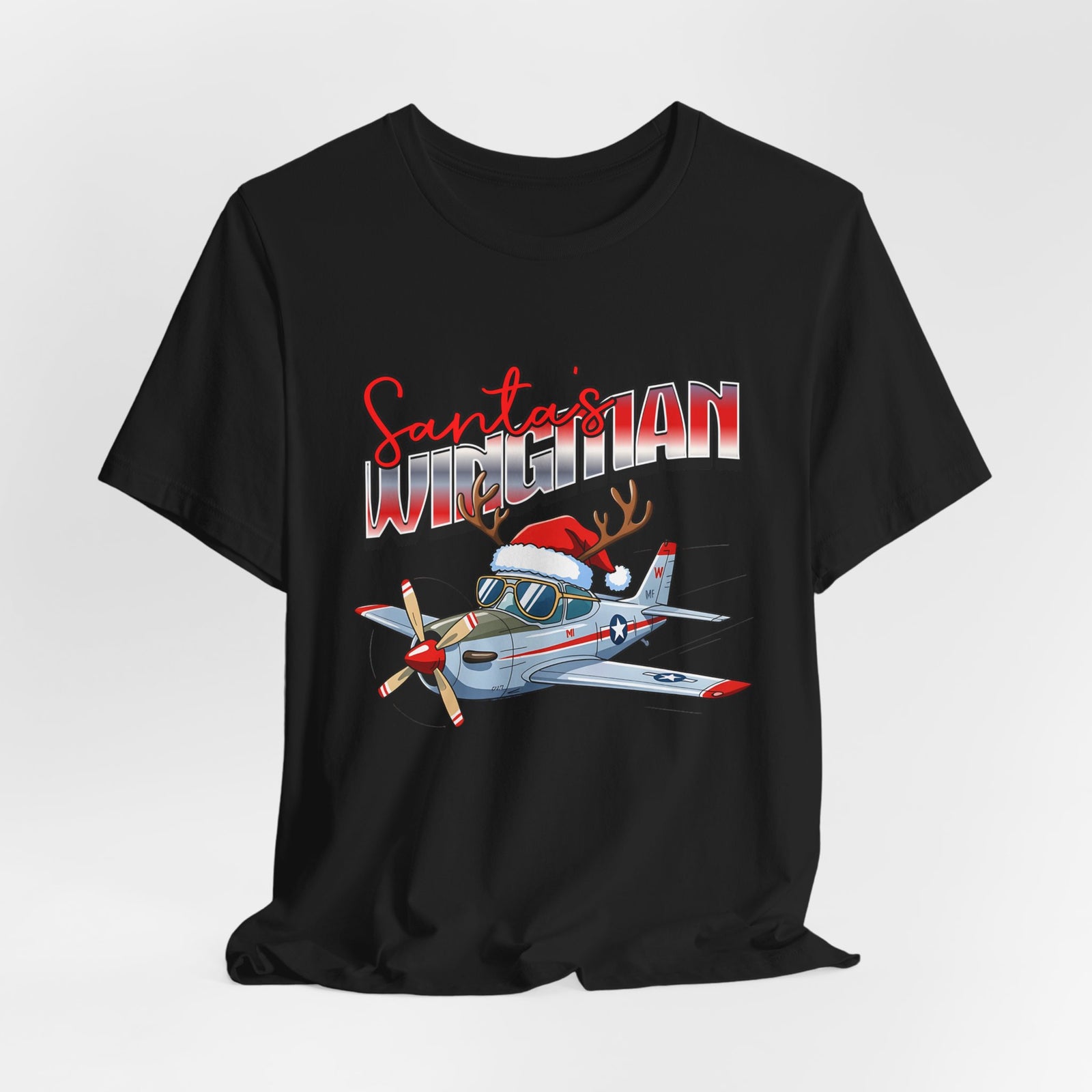 Santa’s wingman Unisex Jersey Tee - Perfect for Aviation Enthusiasts