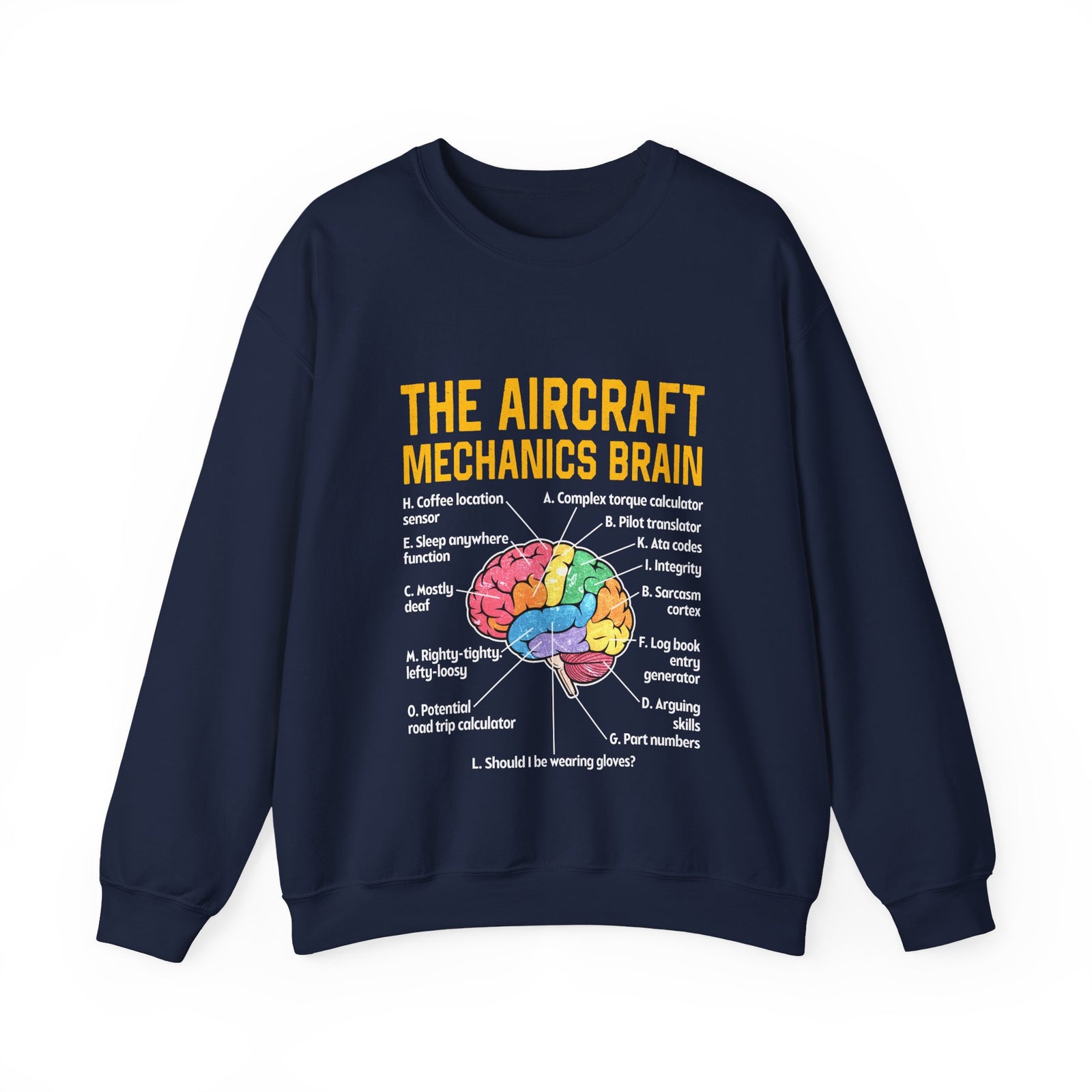 The Aircraft Mechanic’s Brain - Crewneck Sweatshirt