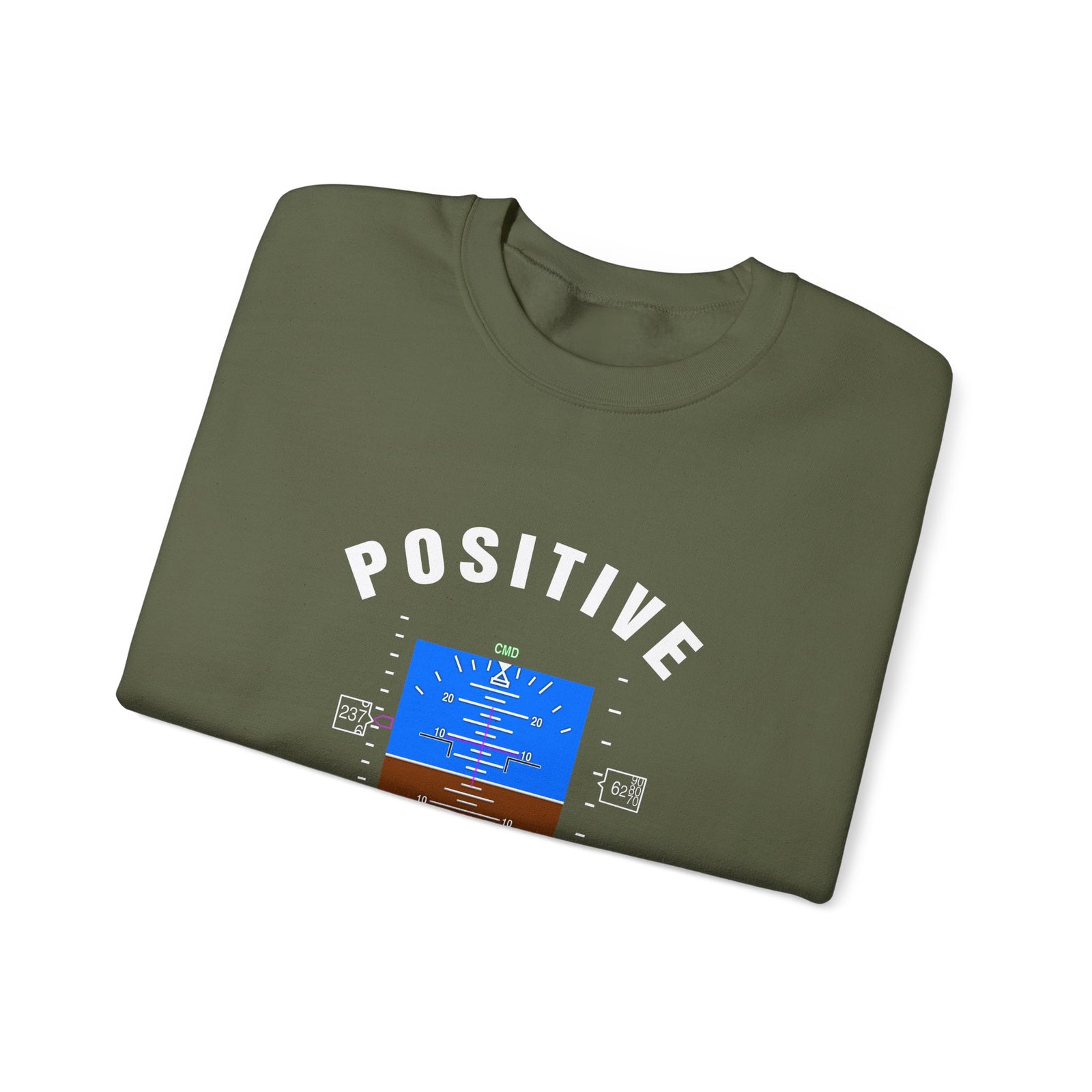 Positive Attitude Crewneck Sweatshirt - Travel Inspiring Cozy Apparel