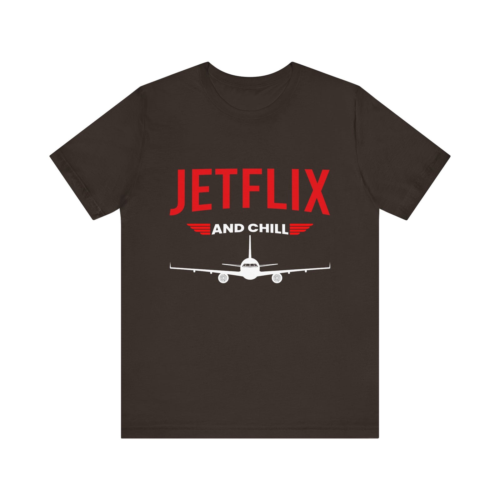 Jetflix And Chill - Unisex Jersey Tee
