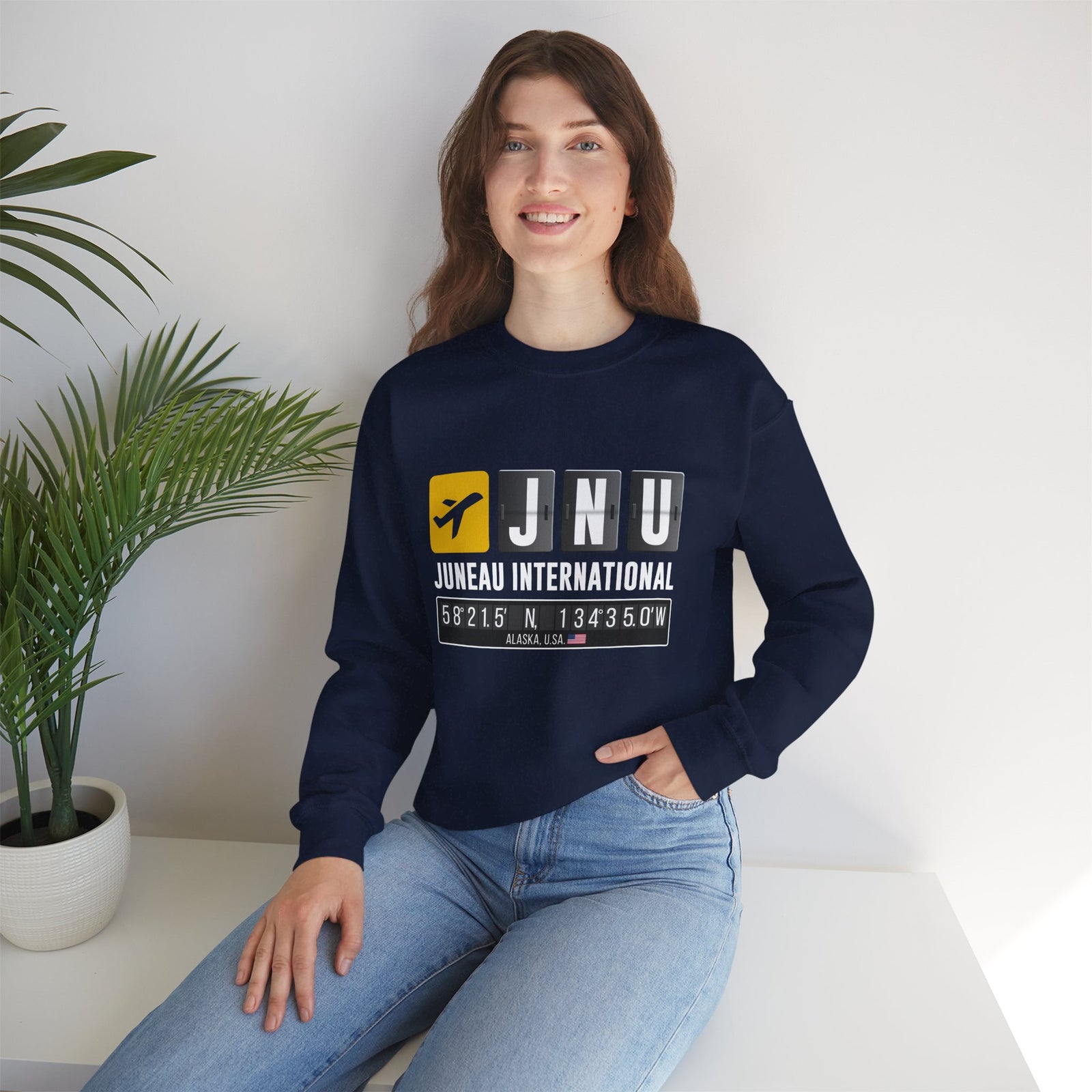 JNU Juneau International Airport - Crewneck Sweatshirt