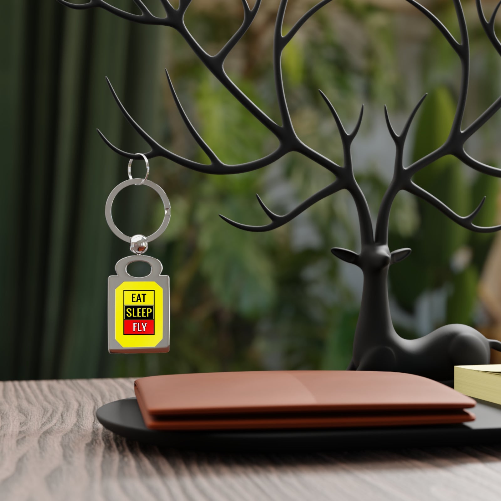 Eat Sleep Fly - Rectangle Keyring