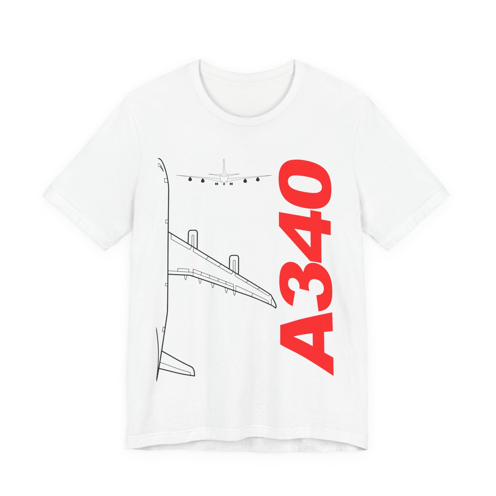 Airbus A340 Unisex Jersey Tee - Perfect for Aviation Enthusiasts