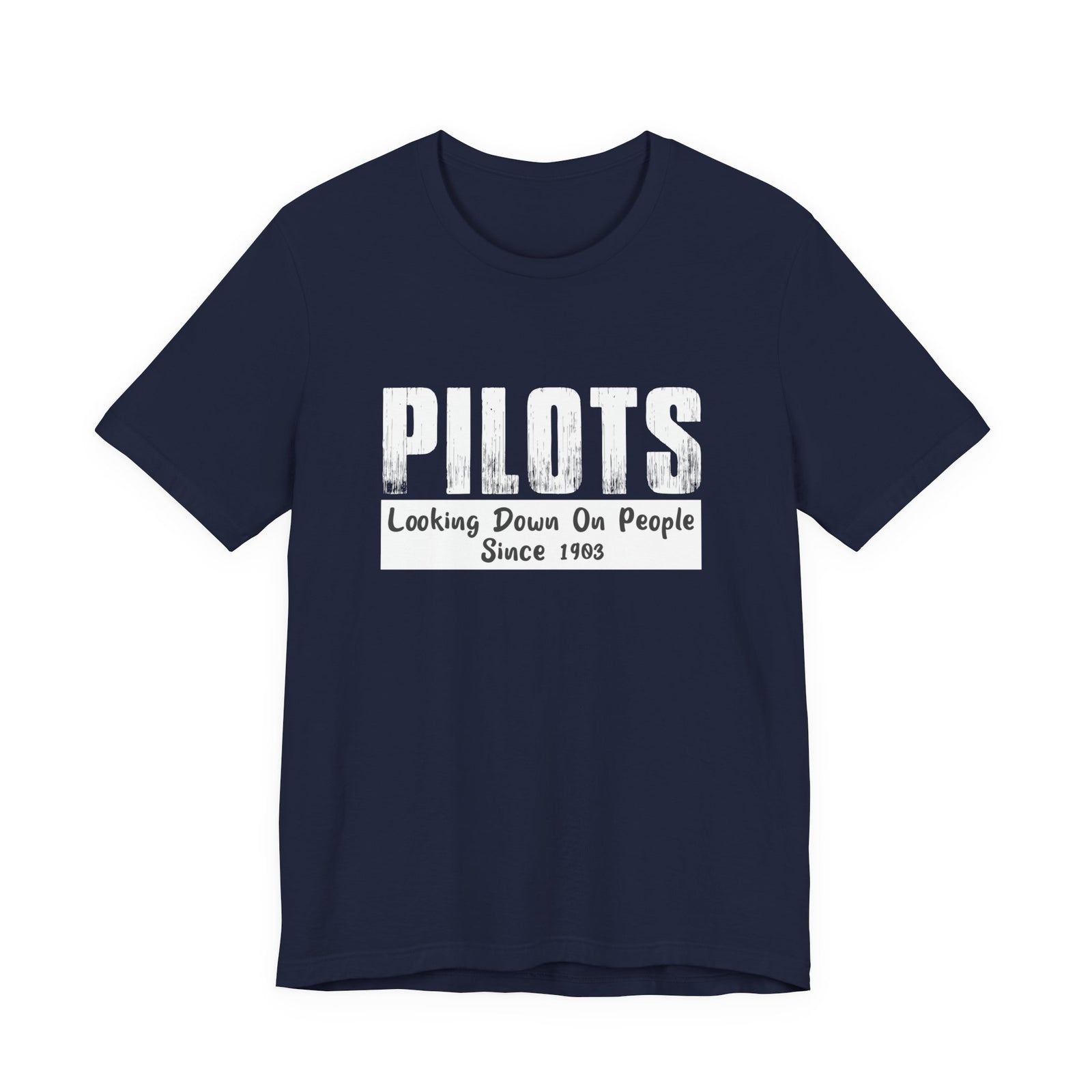 Pilots Looking Down On People Unisex Jersey Tee - Perfect for Aviation Enthusiasts