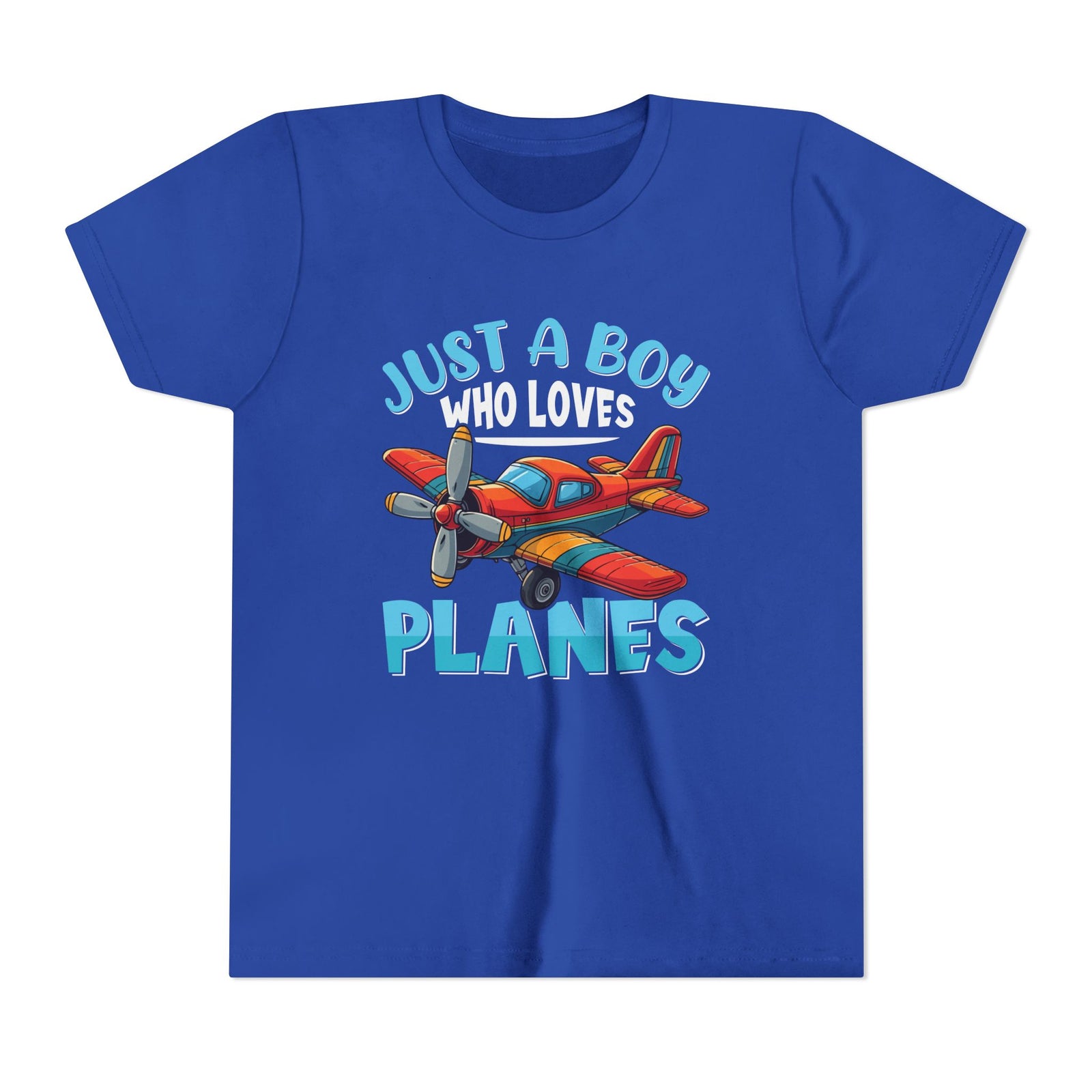 Just A Boy Who Loves Planes - Unisex Youth Short Sleeve Tee