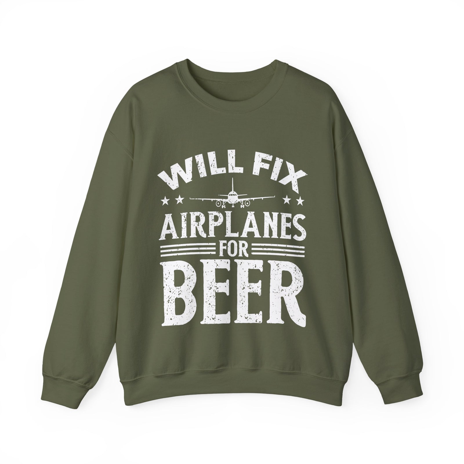 Will Fix Airplanes For Beer - Unisex Crewneck Sweatshirt
