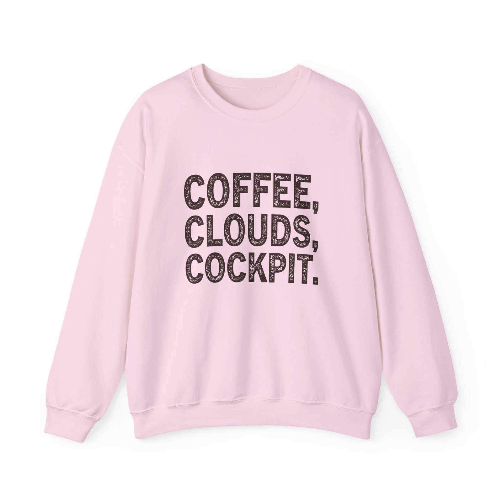 Coffee Clouds Cockpit Crewneck Sweatshirt - Travel Inspiring Cozy Apparel