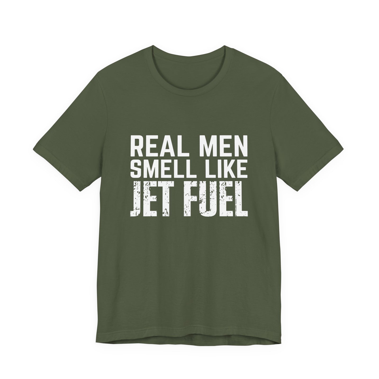 Real Men Smell Like Jet Fuel Unisex Jersey Tee - Perfect for Aviation Enthusiasts