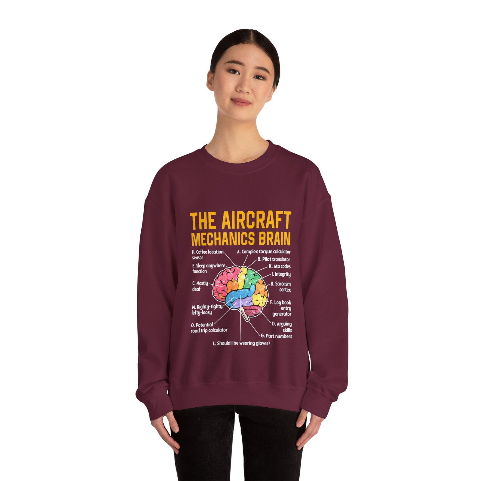 The Aircraft Mechanic’s Brain - Crewneck Sweatshirt