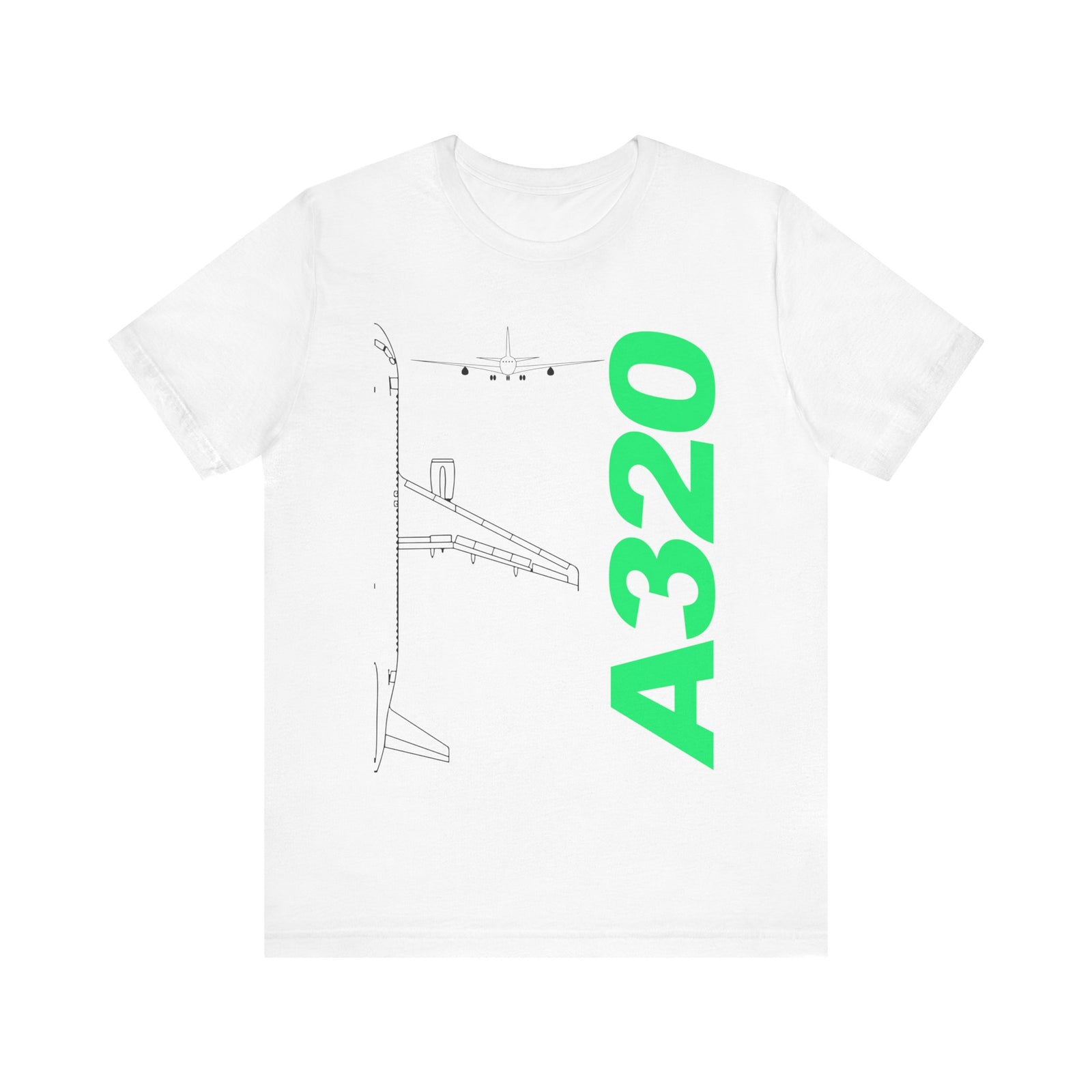 Airbus A320 Unisex Jersey Tee - Perfect for Aviation Enthusiasts