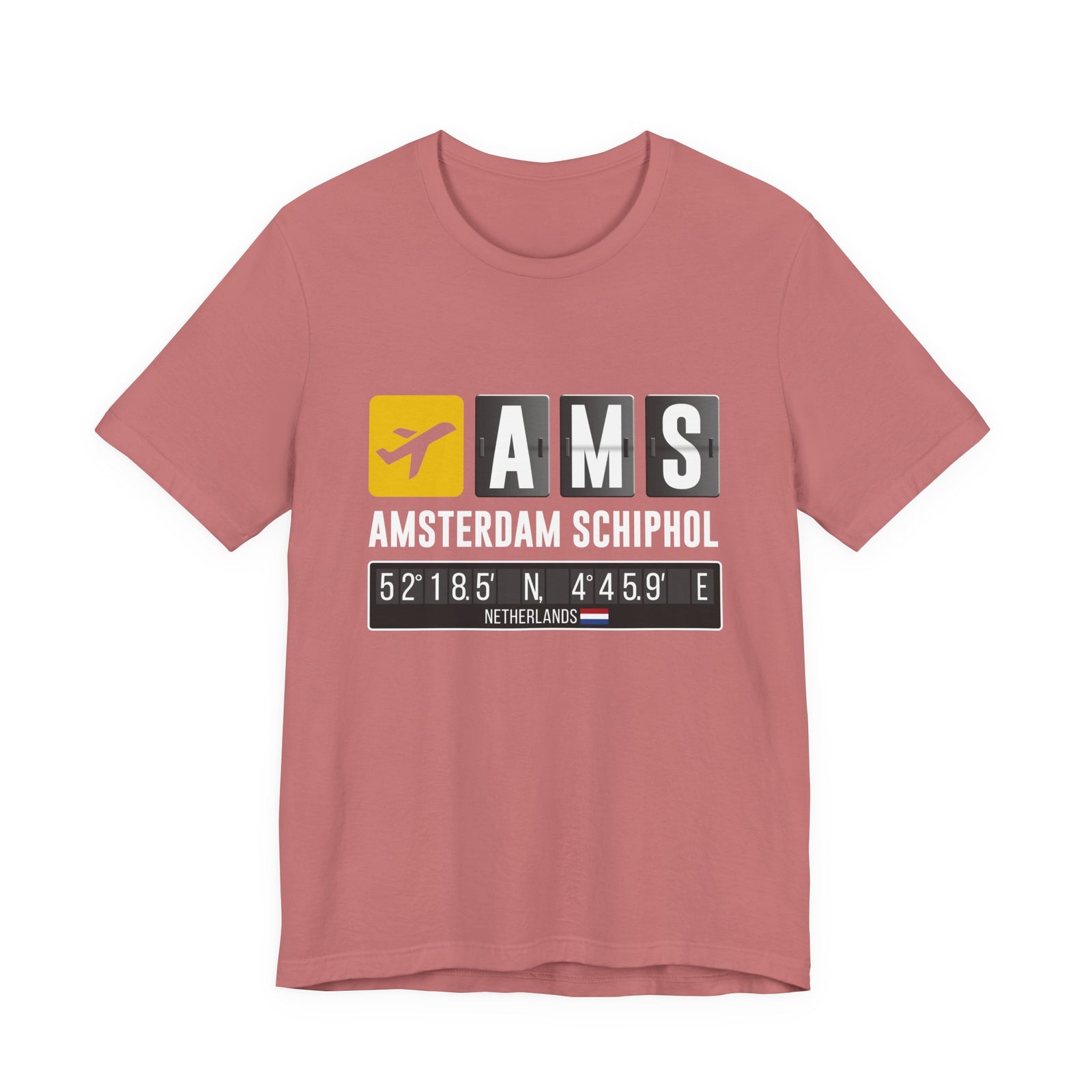 AMS Amsterdam Airport Schiphol - Unisex Jersey Tee