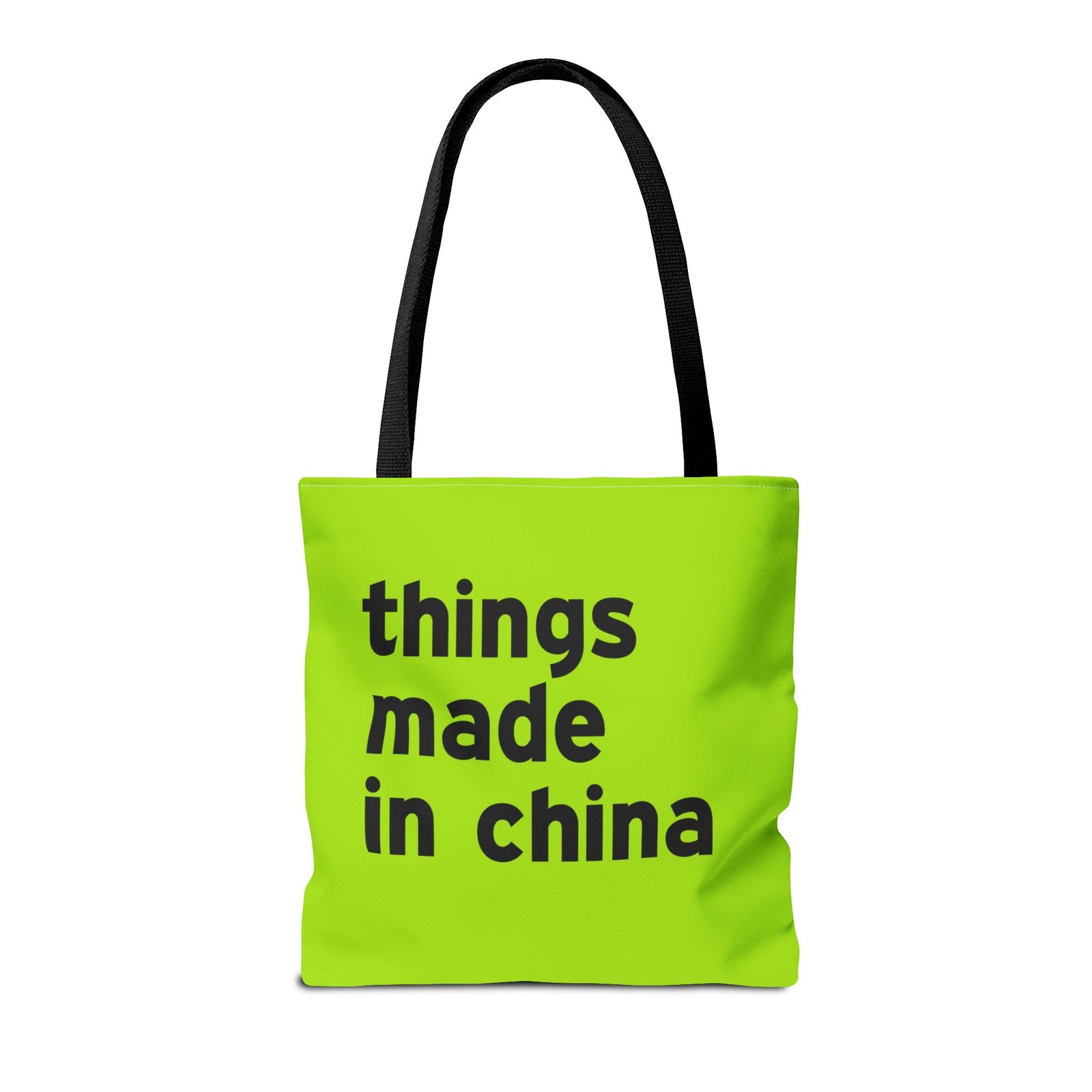 Things Made In China Tote Bag — Printed Green Travel Tote