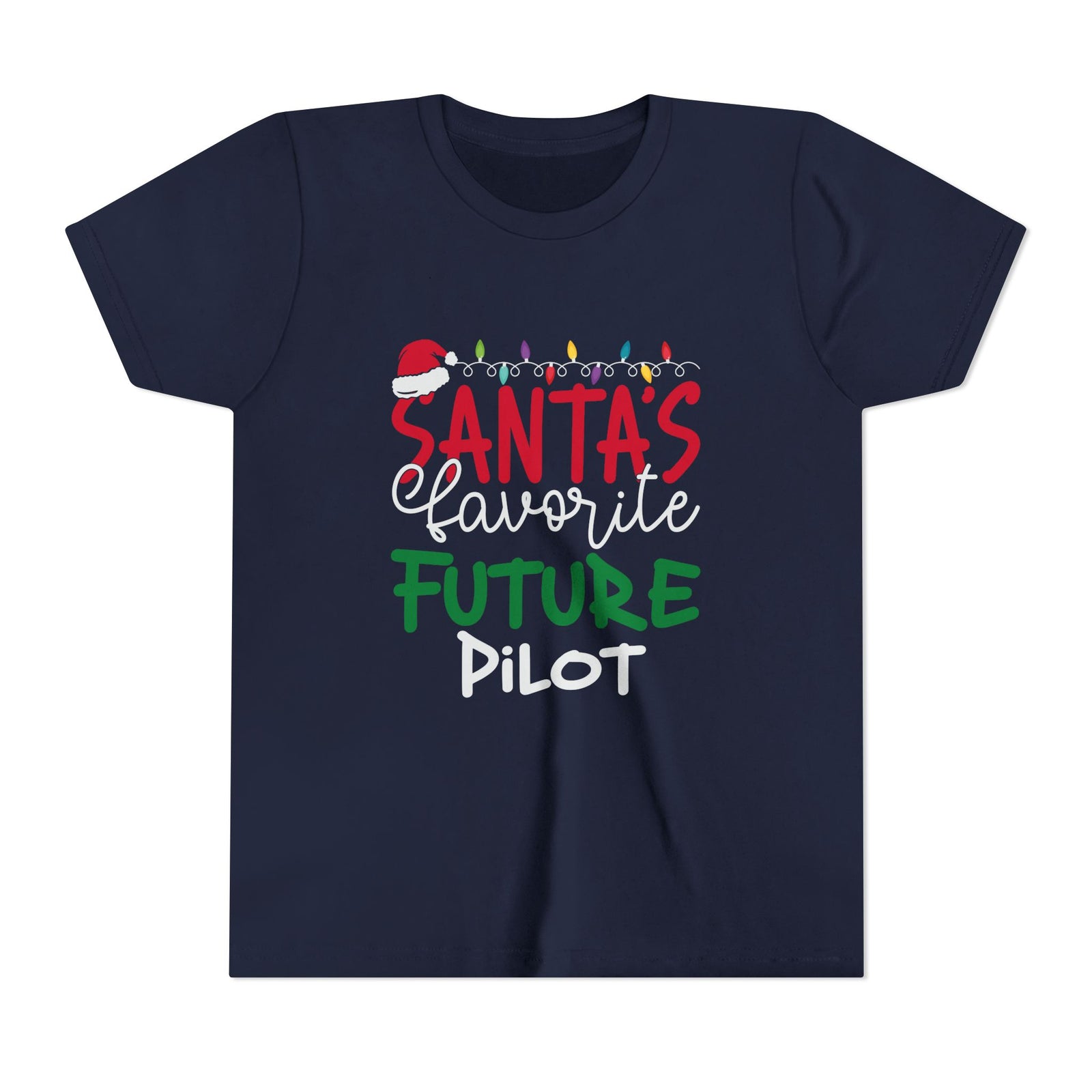 Santa’s favourite future pilot - Unisex Youth Short Sleeve Tee