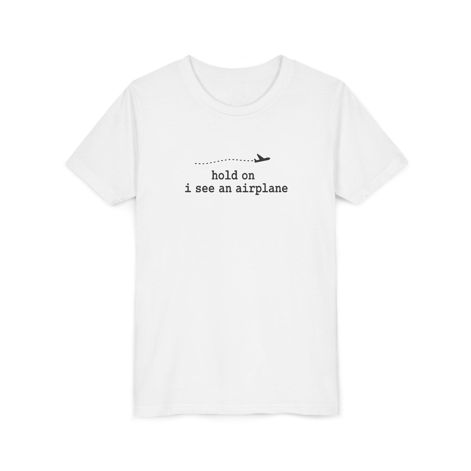 I See An Airplane - Unisex Youth Short Sleeve Tee