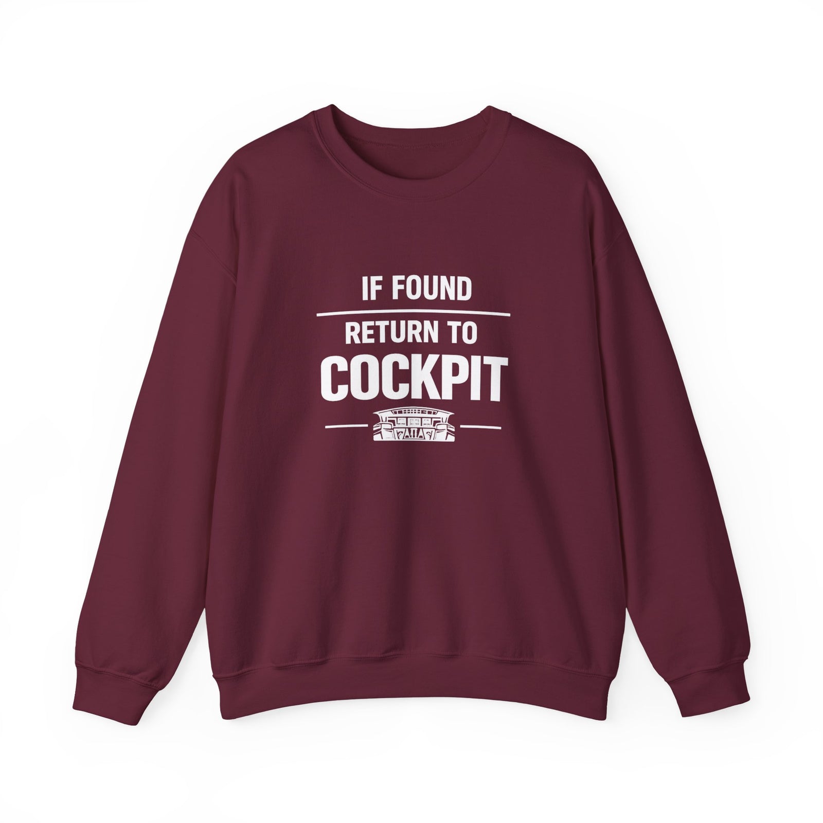 If Found Return to the Cockpit - Crewneck Sweatshirt
