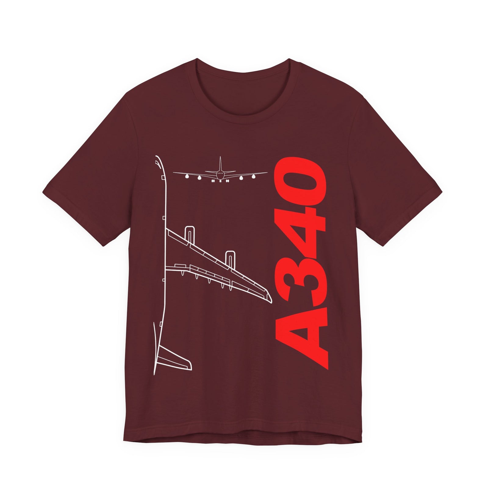 Airbus A340 Unisex Jersey Tee - Perfect for Aviation Enthusiasts