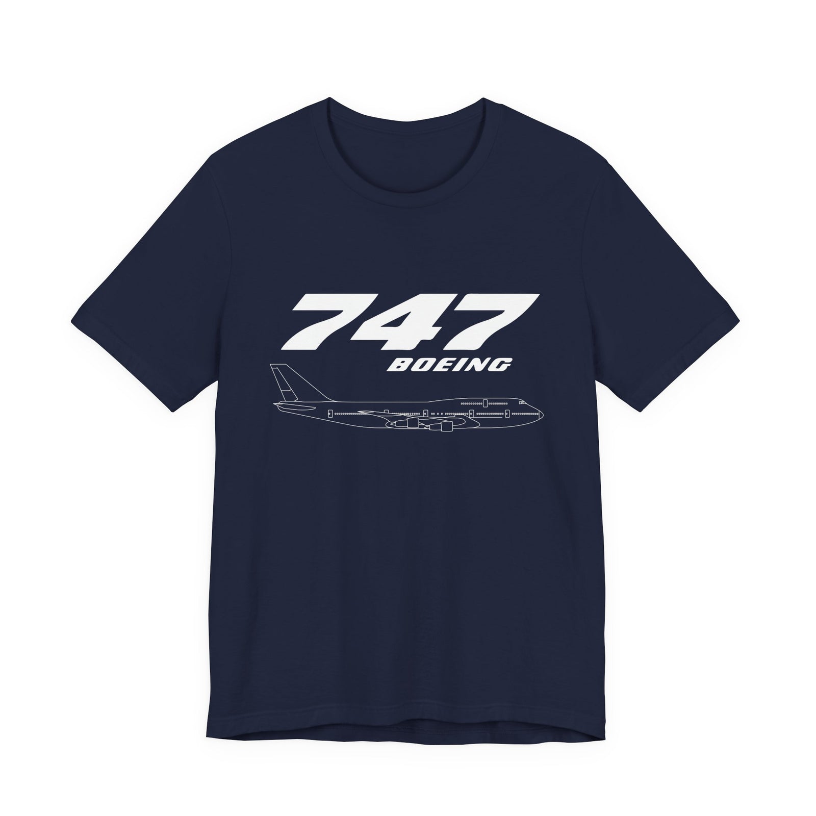747 Unisex Jersey Tee - Perfect for Aviation Enthusiasts