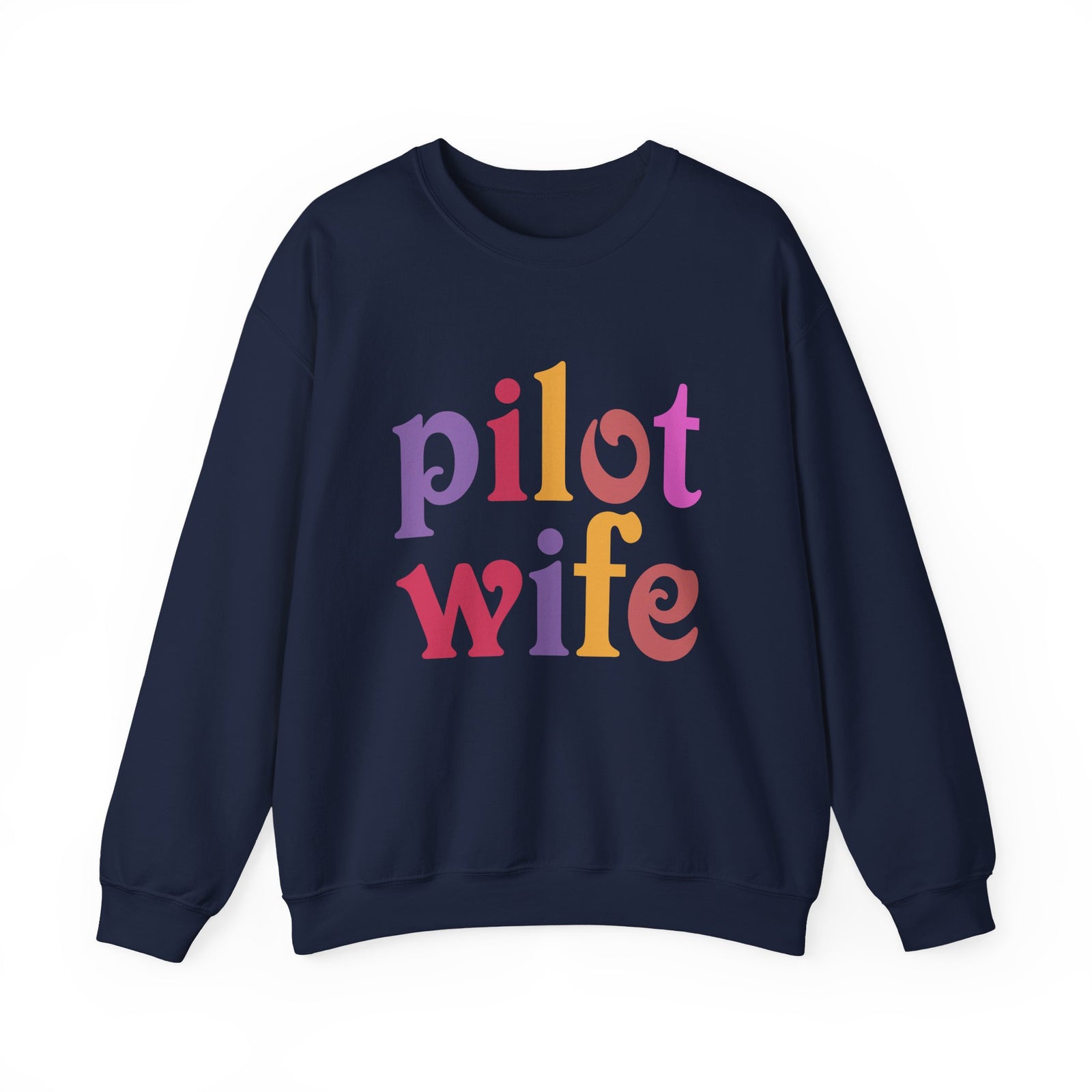 Pilot Wife Crewneck Sweatshirt - Travel Inspiring Cozy Apparel