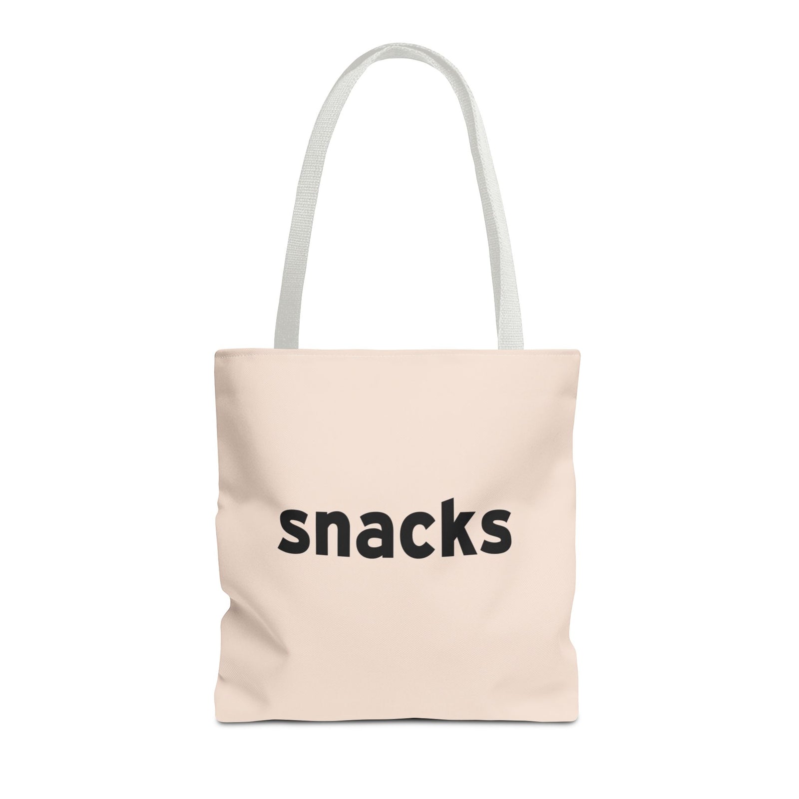 Snacks Tote Bag — Printed Green Travel Tote