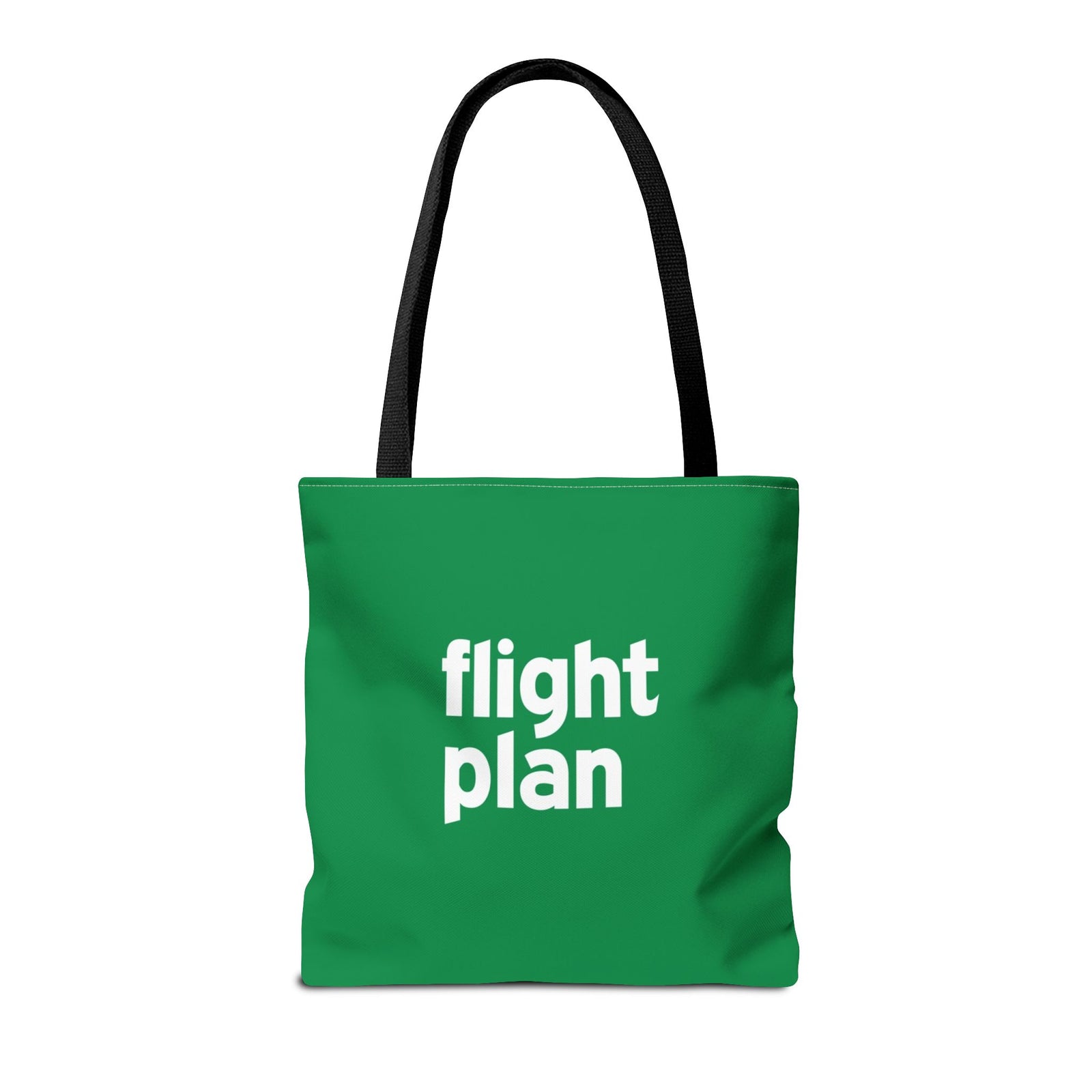 Flight Plan Tote Bag — Printed Green Travel Tote