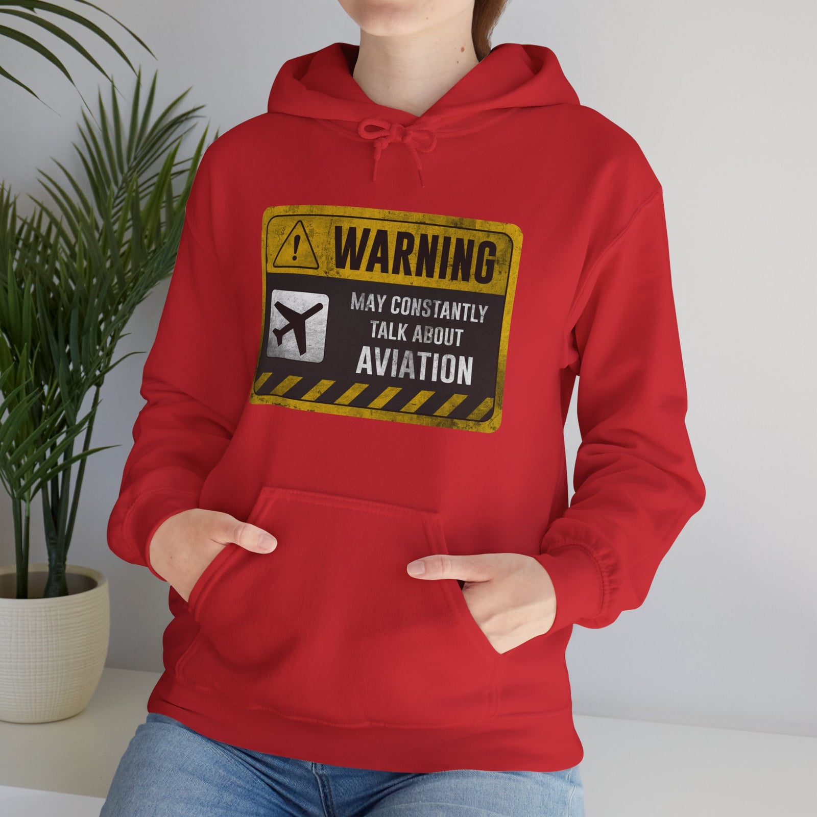 Warning May Constantly Talk About Aviation - Pullover Hoodie