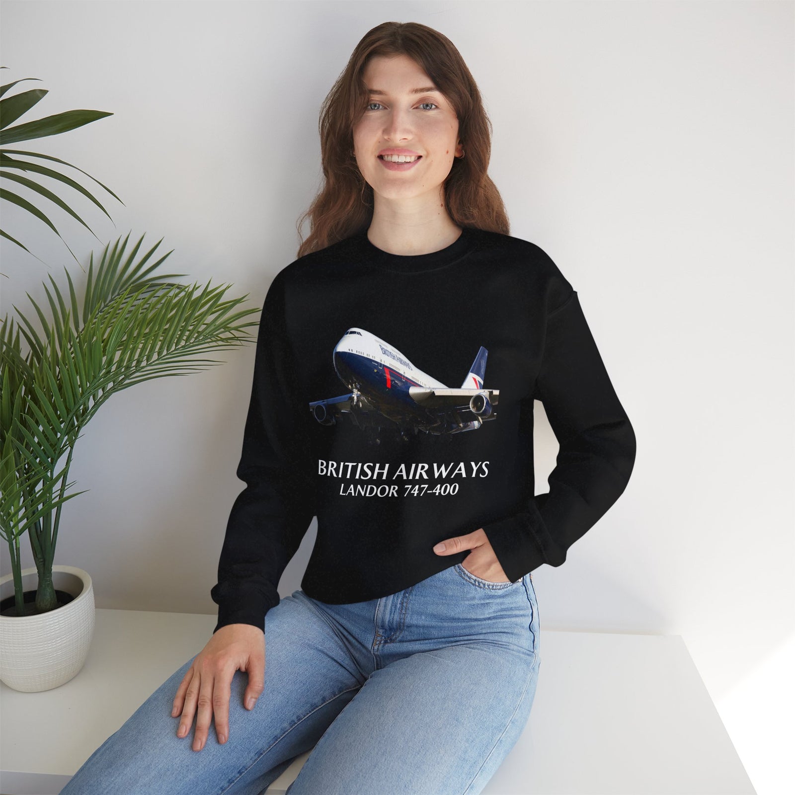 British Airways Landor 747-400 - Crewneck Sweatshirt