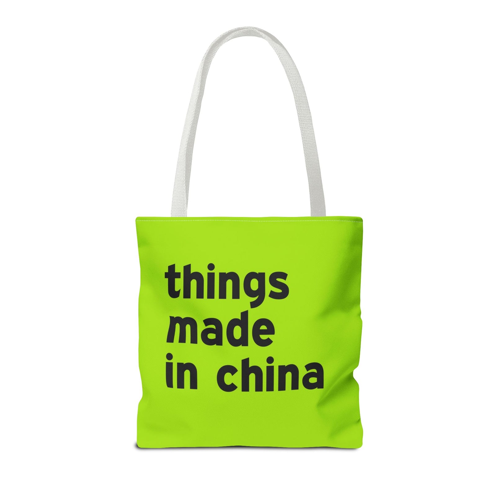 Things Made In China Tote Bag — Printed Green Travel Tote
