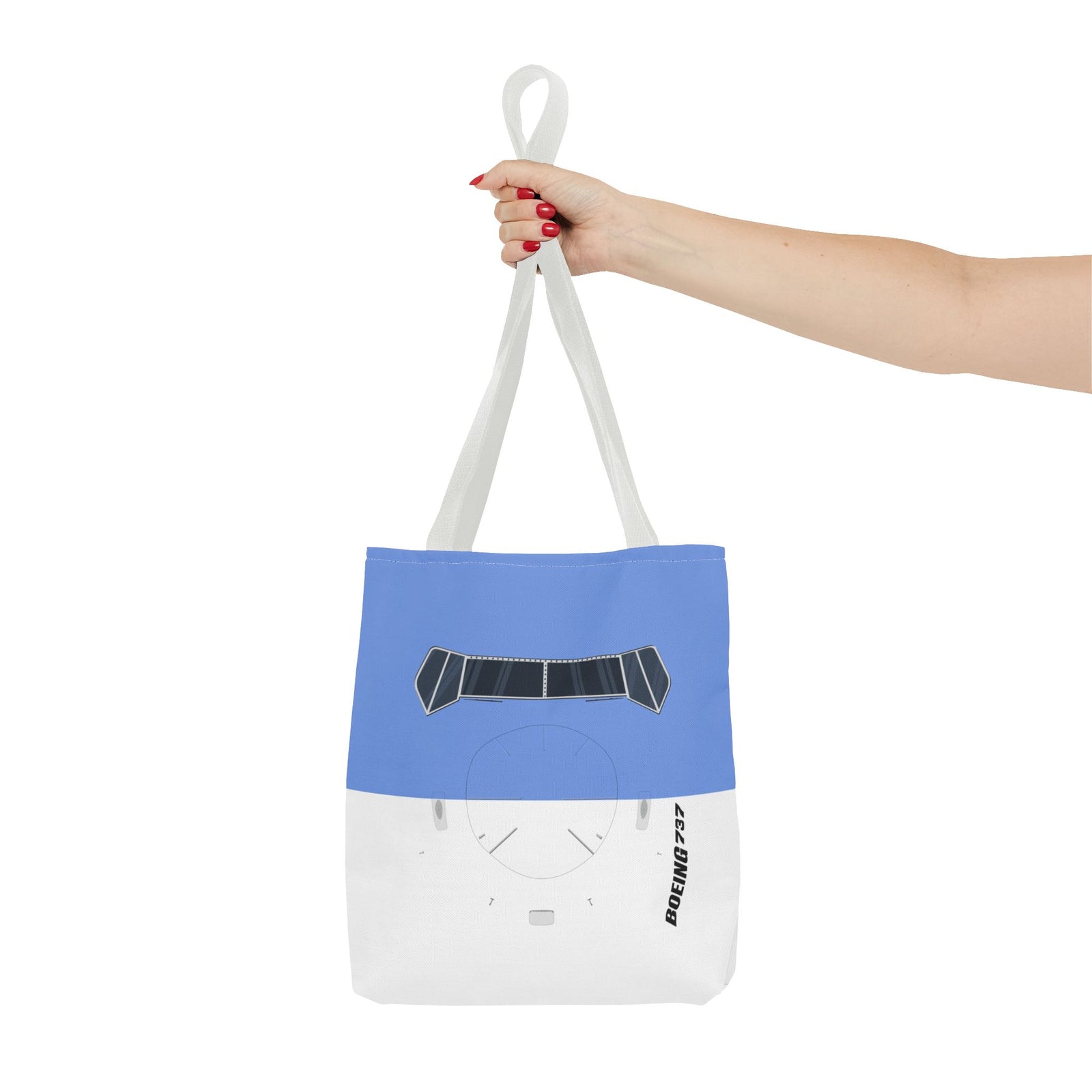 737 Tote Bag — Printed Green Travel Tote