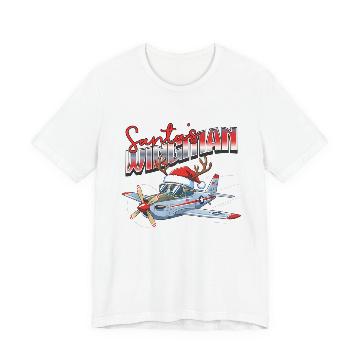 Santa’s wingman Unisex Jersey Tee - Perfect for Aviation Enthusiasts