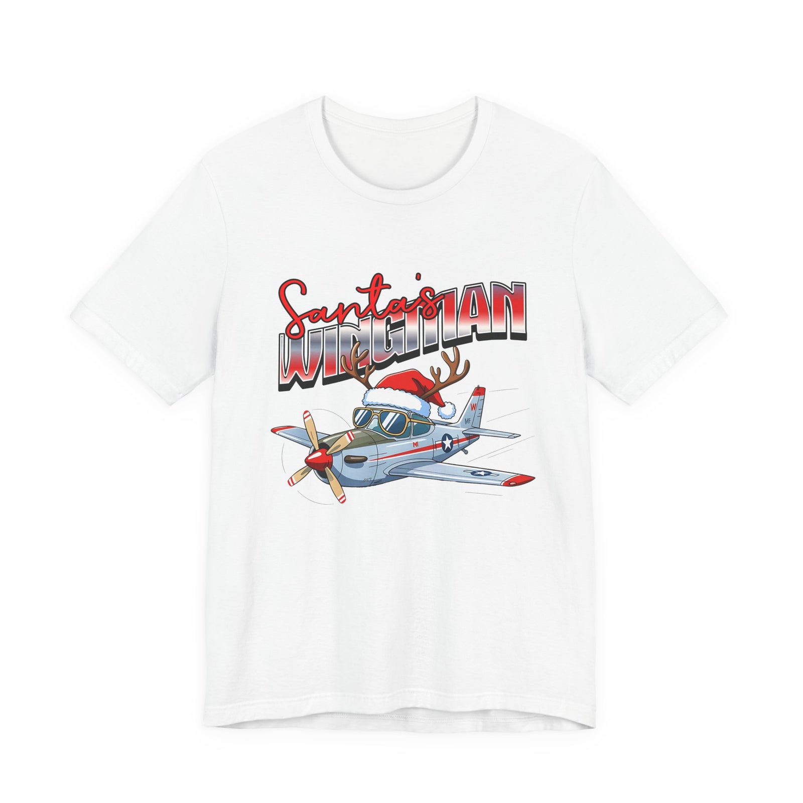 Santa’s wingman Unisex Jersey Tee - Perfect for Aviation Enthusiasts