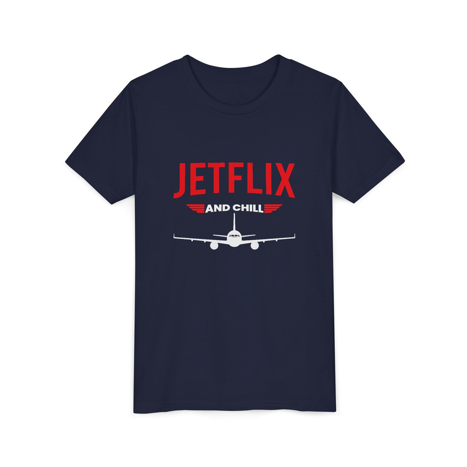 JetFlix And Chill - Unisex Youth Short Sleeve Tee