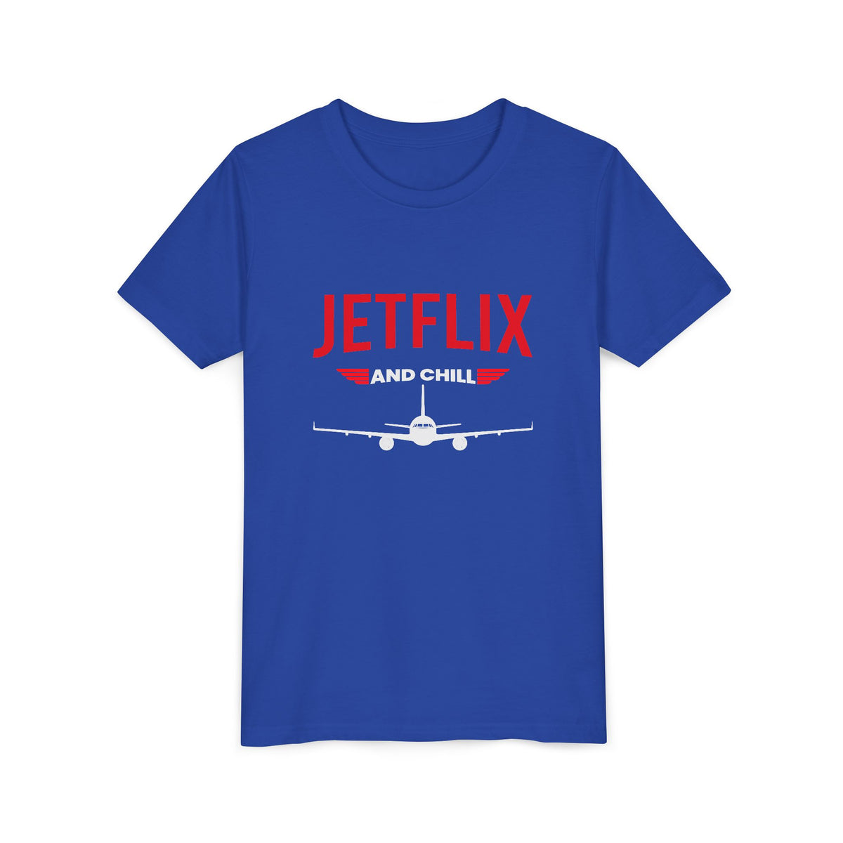 JetFlix And Chill - Unisex Youth Short Sleeve Tee