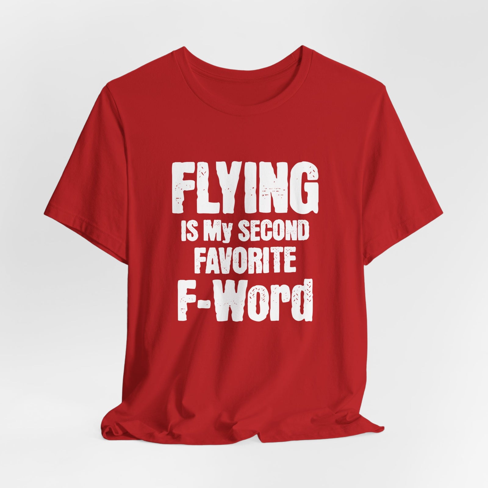 Flying Is My Second Favorite F-Word  Unisex Jersey Tee - Perfect for Aviation Enthusiasts