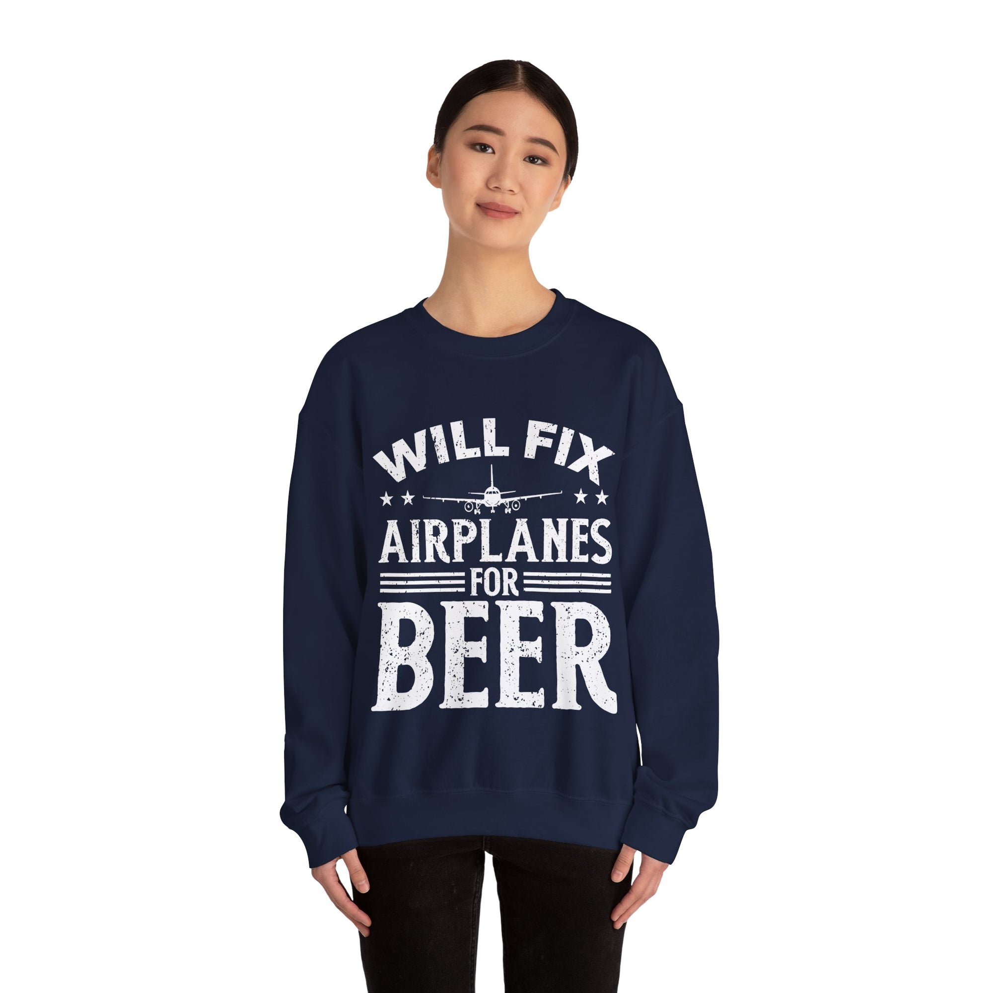 Will Fix Airplanes For Beer -  Unisex Crewneck Sweatshirt