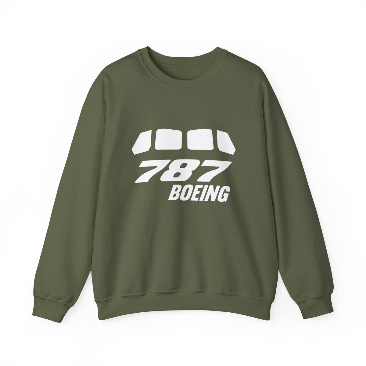 Boeing 787 Windshield Crewneck Sweatshirt - Travel Inspiring Cozy Apparel